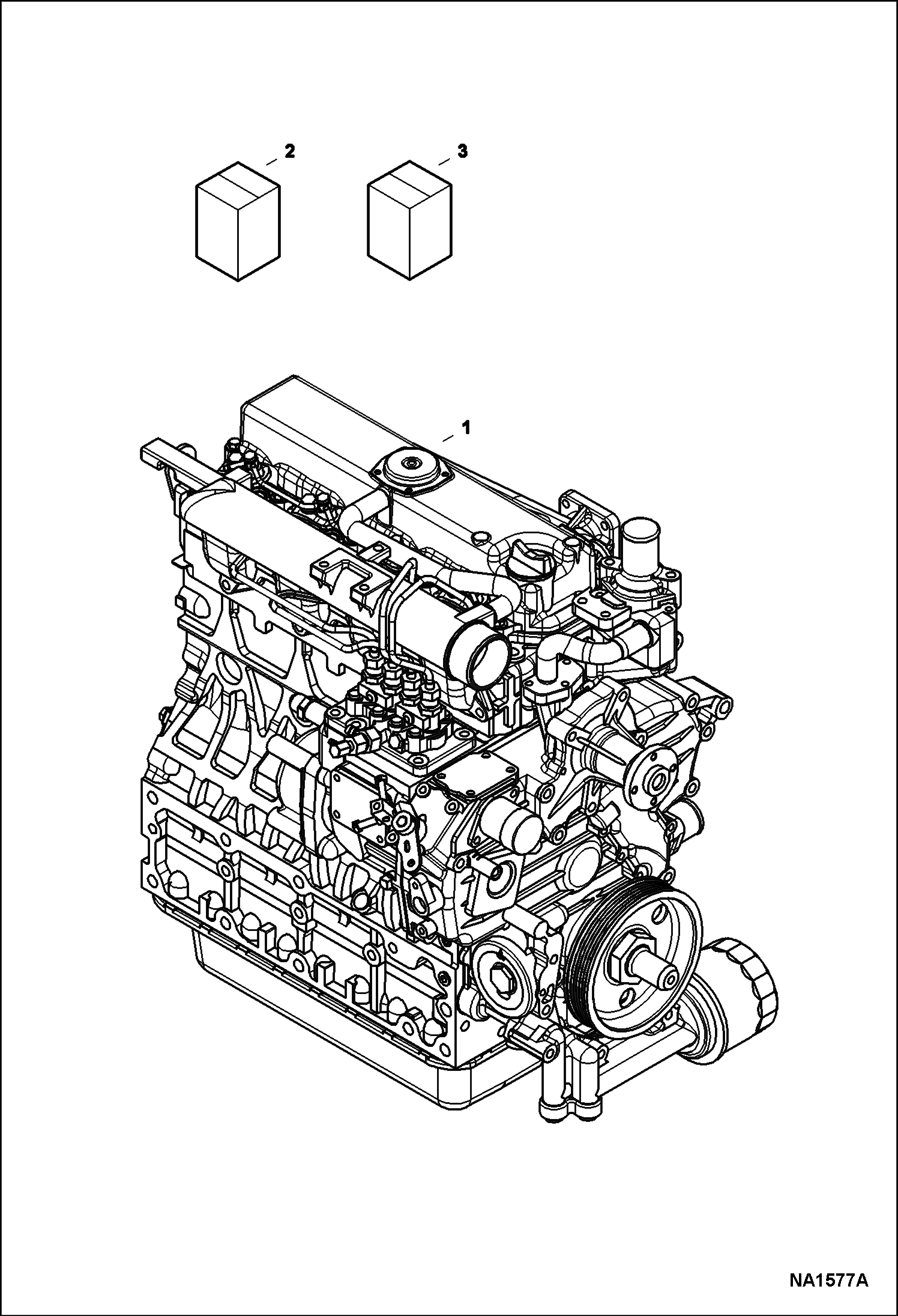 Схема запчастей Bobcat 430 - ENGINE & GASKET KITS (S/N 562711001 & Above) POWER UNIT