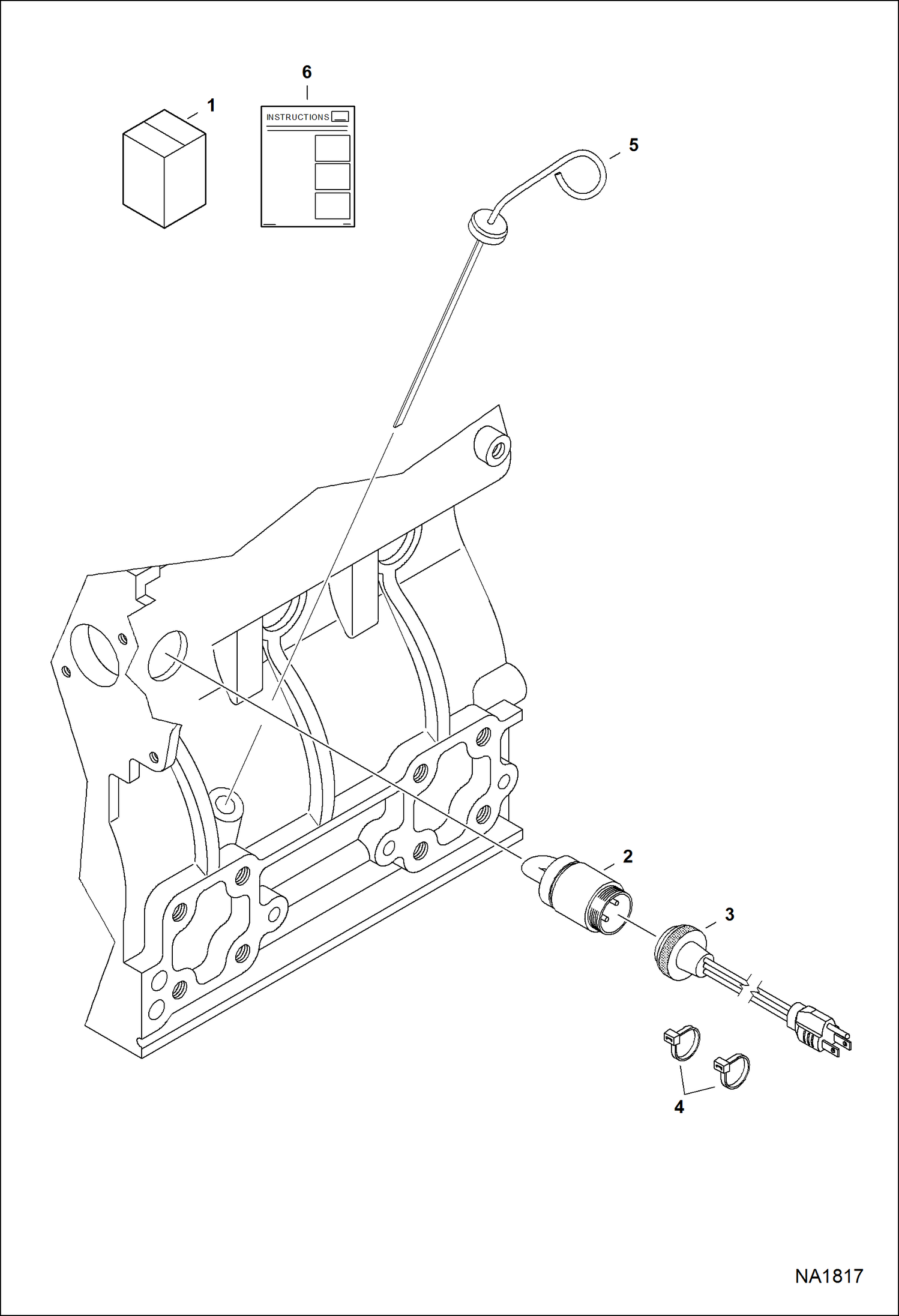 Схема запчастей Bobcat CT120 - BLOCK HEATER ACCESSORIES & OPTIONS