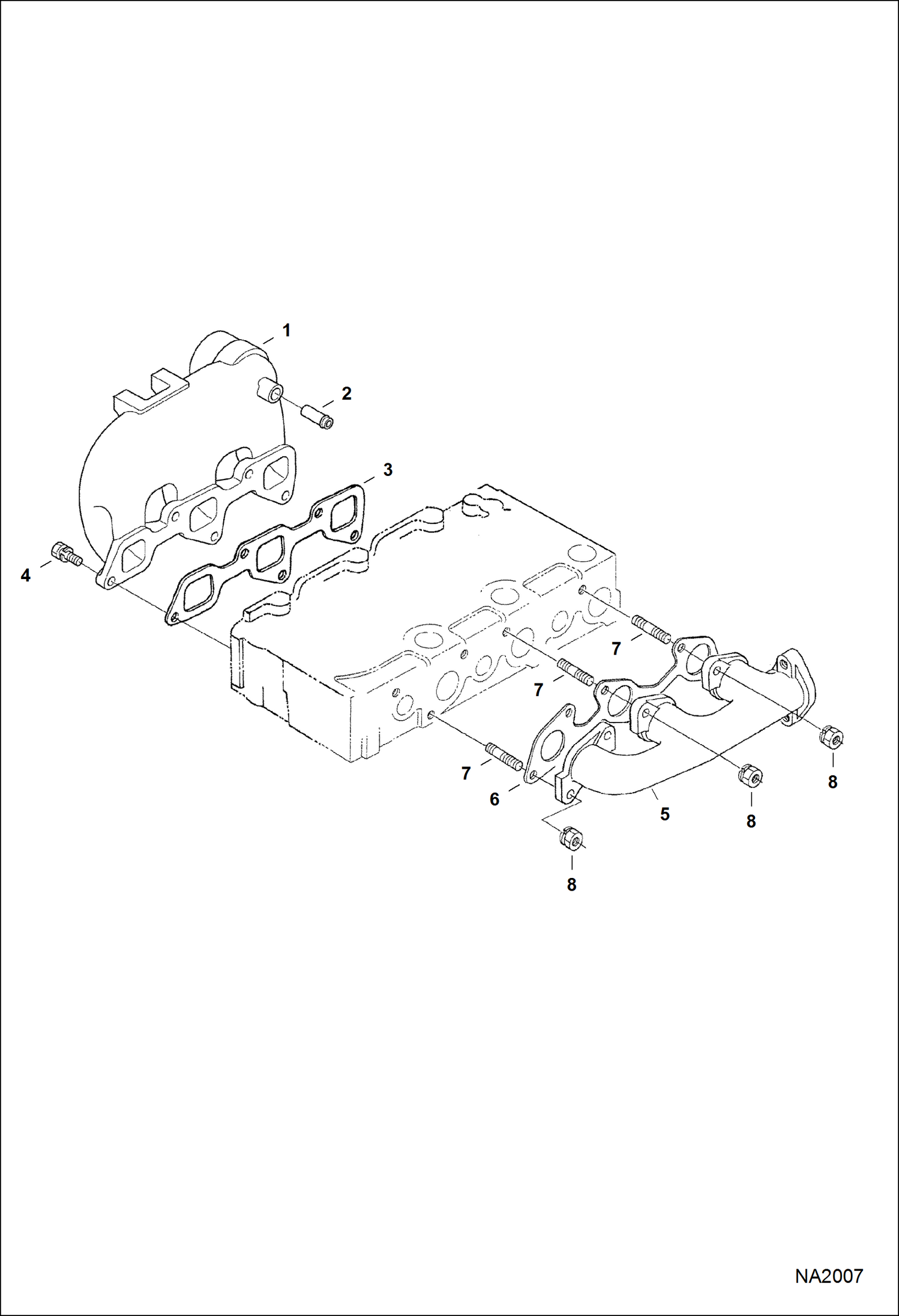 Схема запчастей Bobcat E32 - MANIFOLDS POWER UNIT