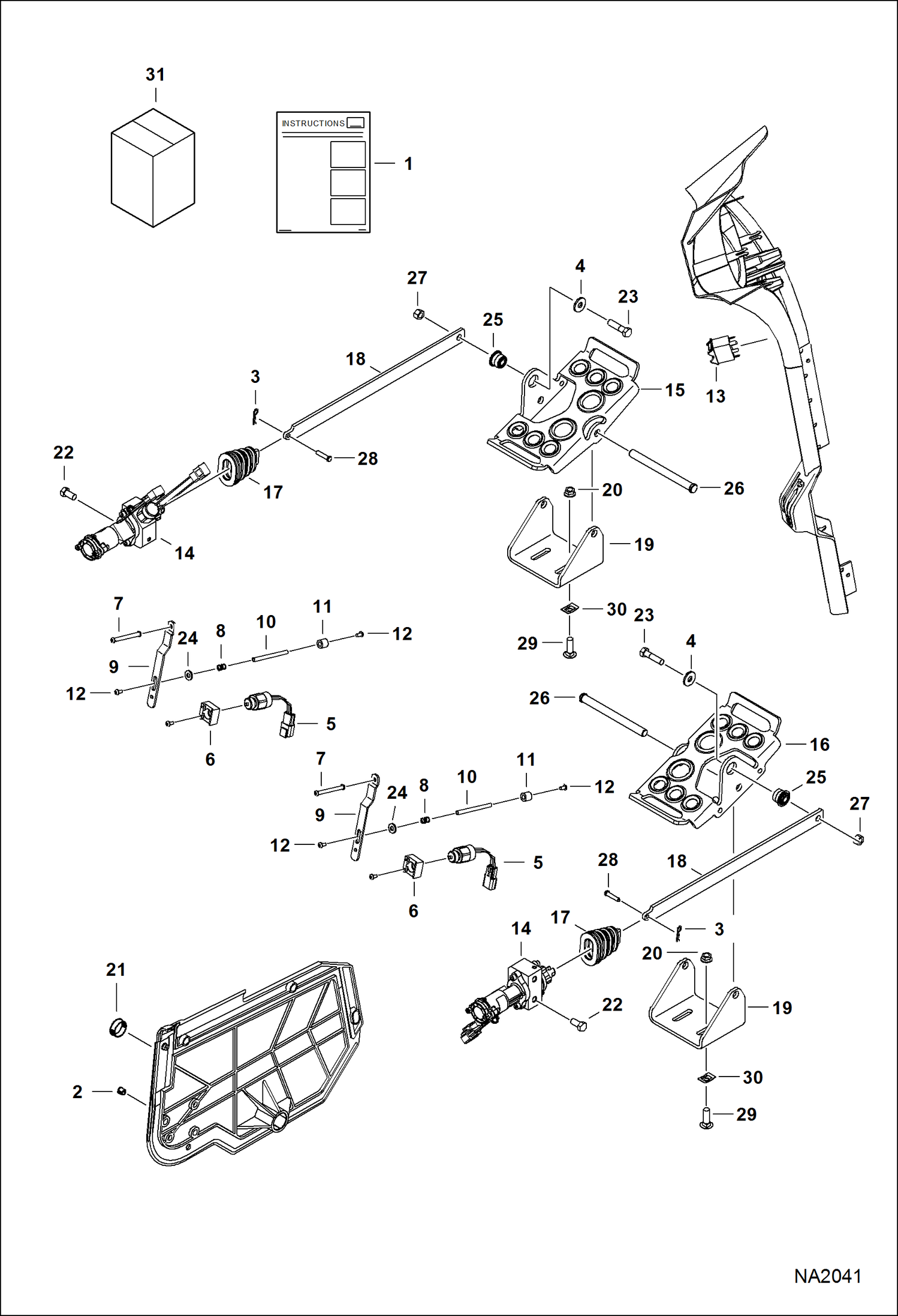 Схема запчастей Bobcat S-Series - ACS CONVERSION KIT ACCESSORIES & OPTIONS