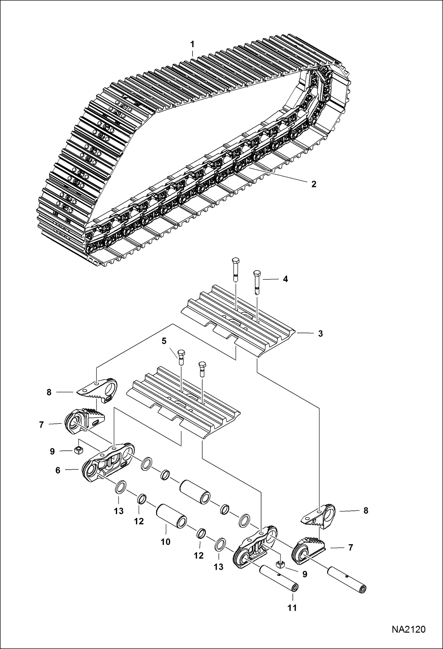 Схема запчастей Bobcat T-Series - TRACKS (Steel) ACCESSORIES & OPTIONS