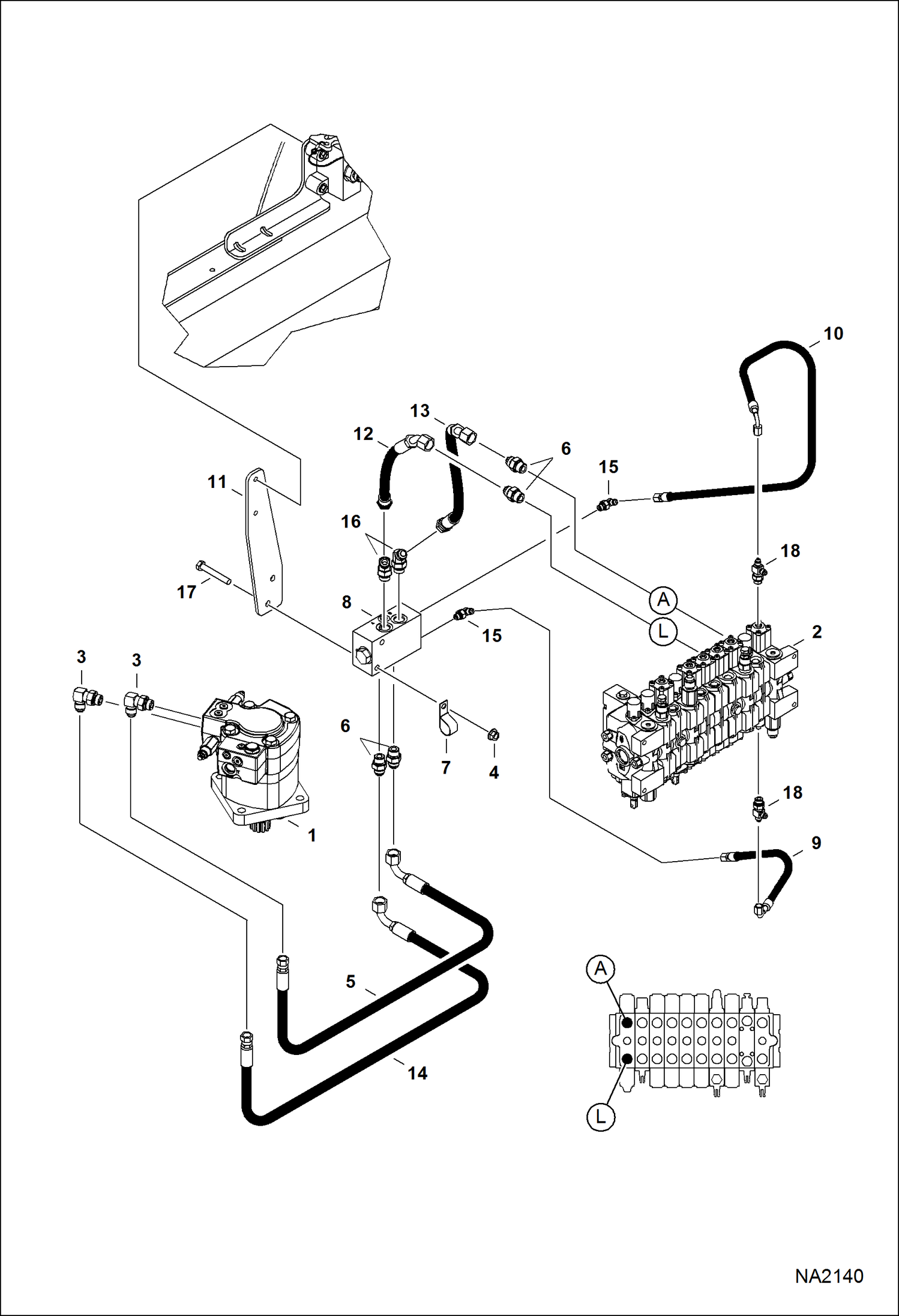 Схема запчастей Bobcat 325 - EUROPEAN ACCESSORIES (Slew Lock) ACCESSORIES & OPTIONS