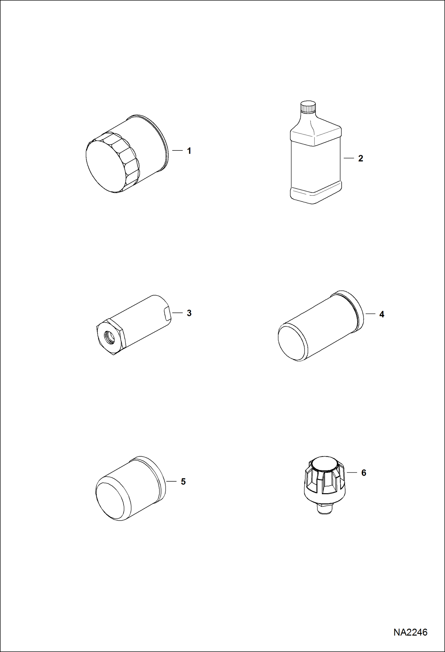 Схема запчастей Bobcat S-Series - SCHEDULED MAINTENANCE ITEMS (50 HOUR) MAINTENANCE ITEMS