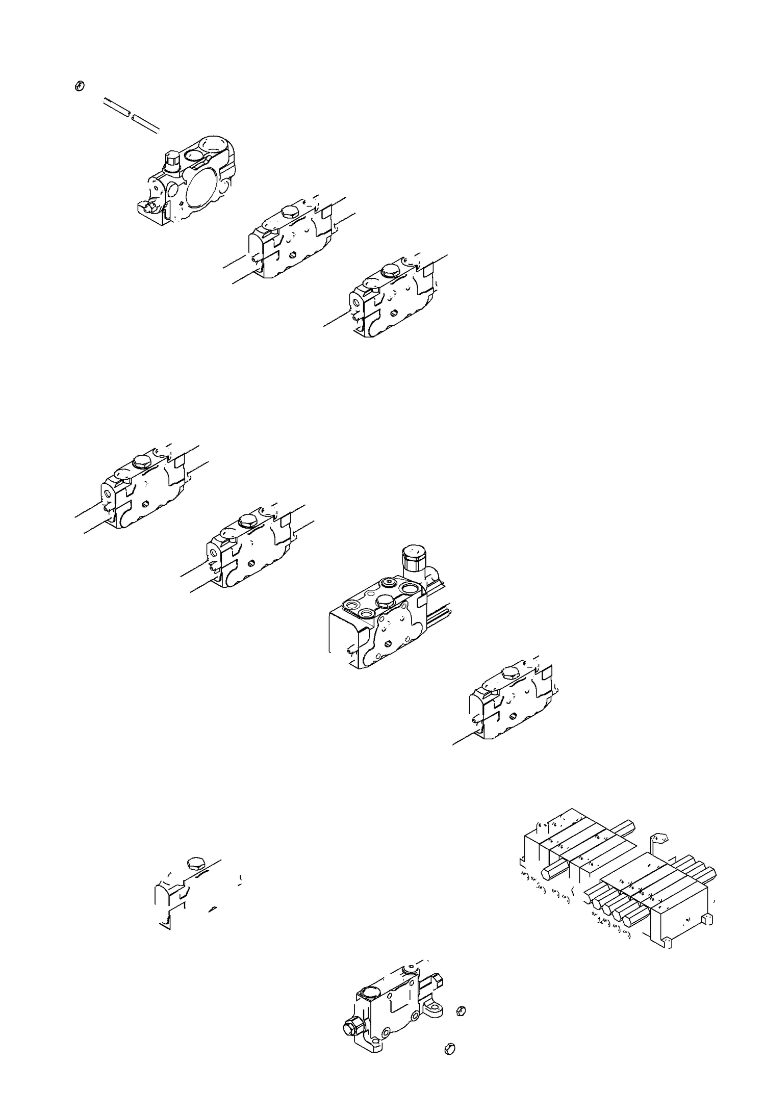 Схема запчастей Bobcat E32 - HYDRAULIC CONTROL VALVE (Assembly) HYDRAULIC SYSTEM