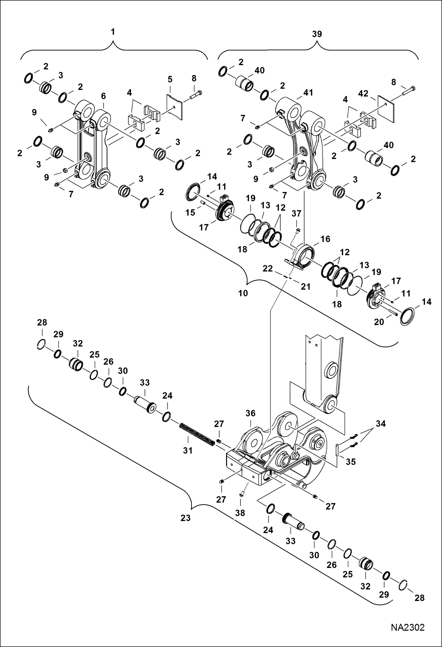 Схема запчастей Bobcat E32 - X-CHANGE (Hydraulic) (Link, Swivel, X-Change) ACCESSORIES & OPTIONS