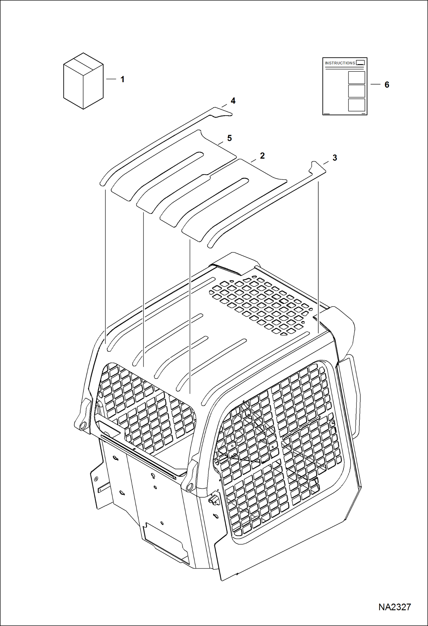 Схема запчастей Bobcat A-Series - WHITE DECAL KIT ACCESSORIES & OPTIONS