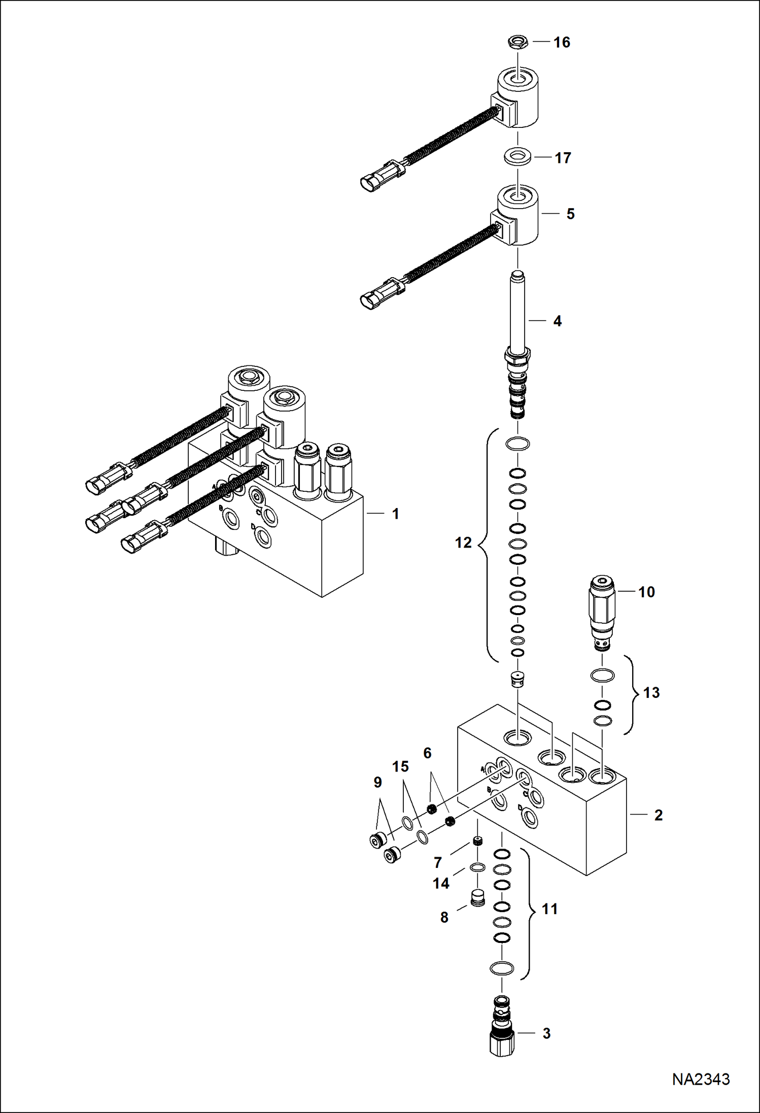 Схема запчастей Bobcat V-BLADE - V-BLADE (Valve Assy) (60 084300231 & Above) (72 083900626 & Above) (84 084000685 & Above) (96 084100823 & Above) (108 084200564 & Above) Loader