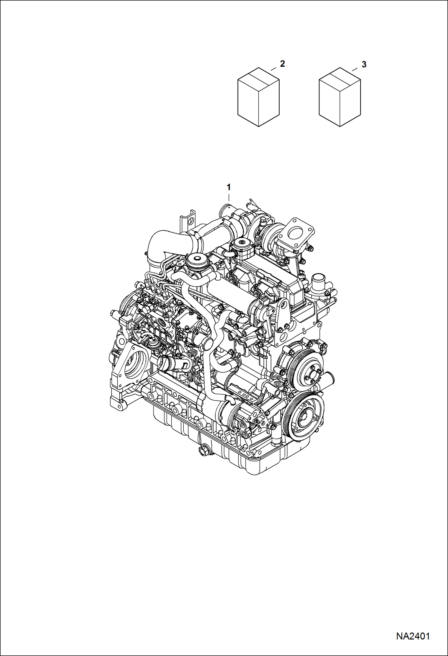 Схема запчастей Bobcat S-Series - ENGINE & GASKET KITS POWER UNIT