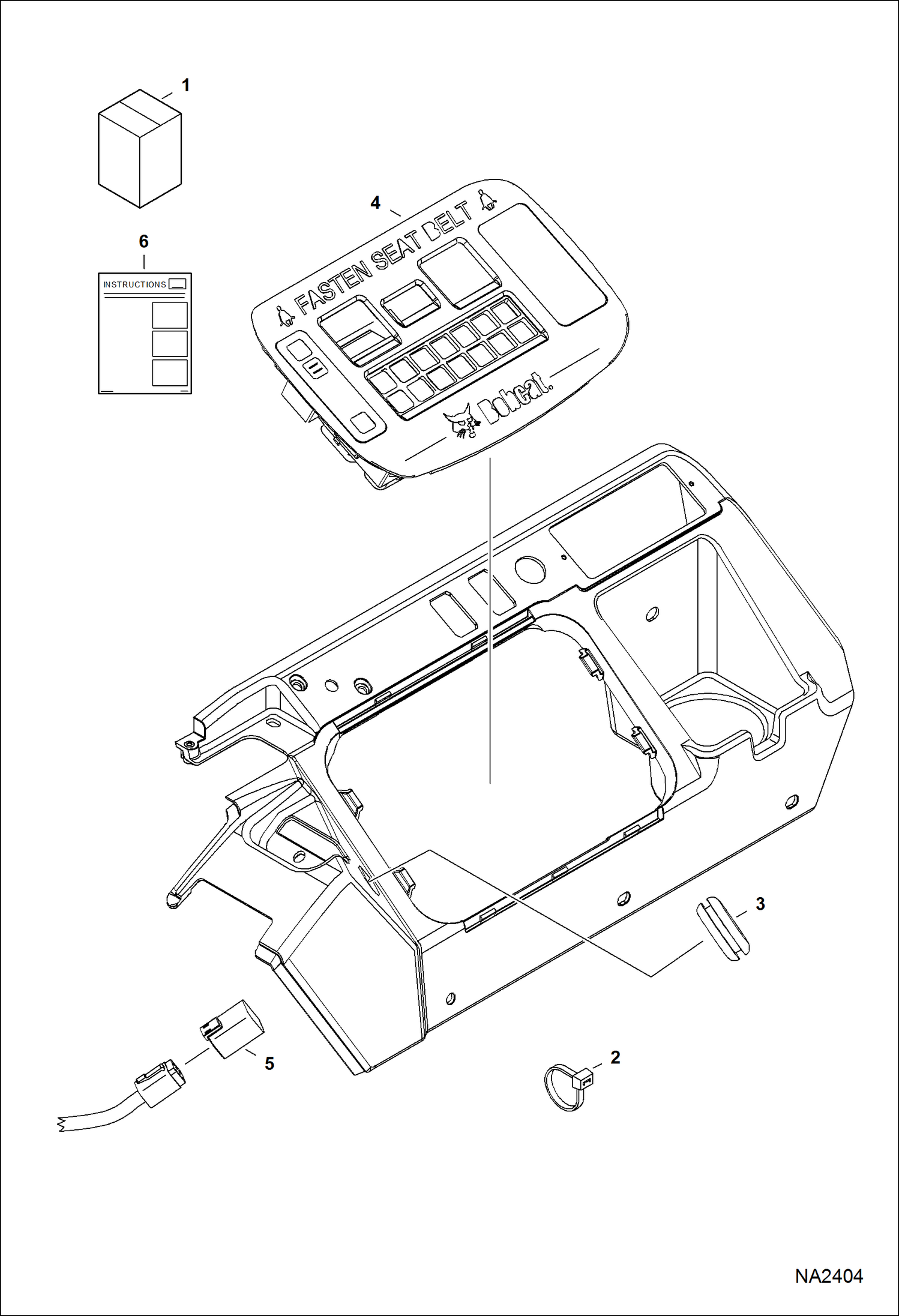 Схема запчастей Bobcat E25 - KEYLESS IGNITION KIT ACCESSORIES & OPTIONS