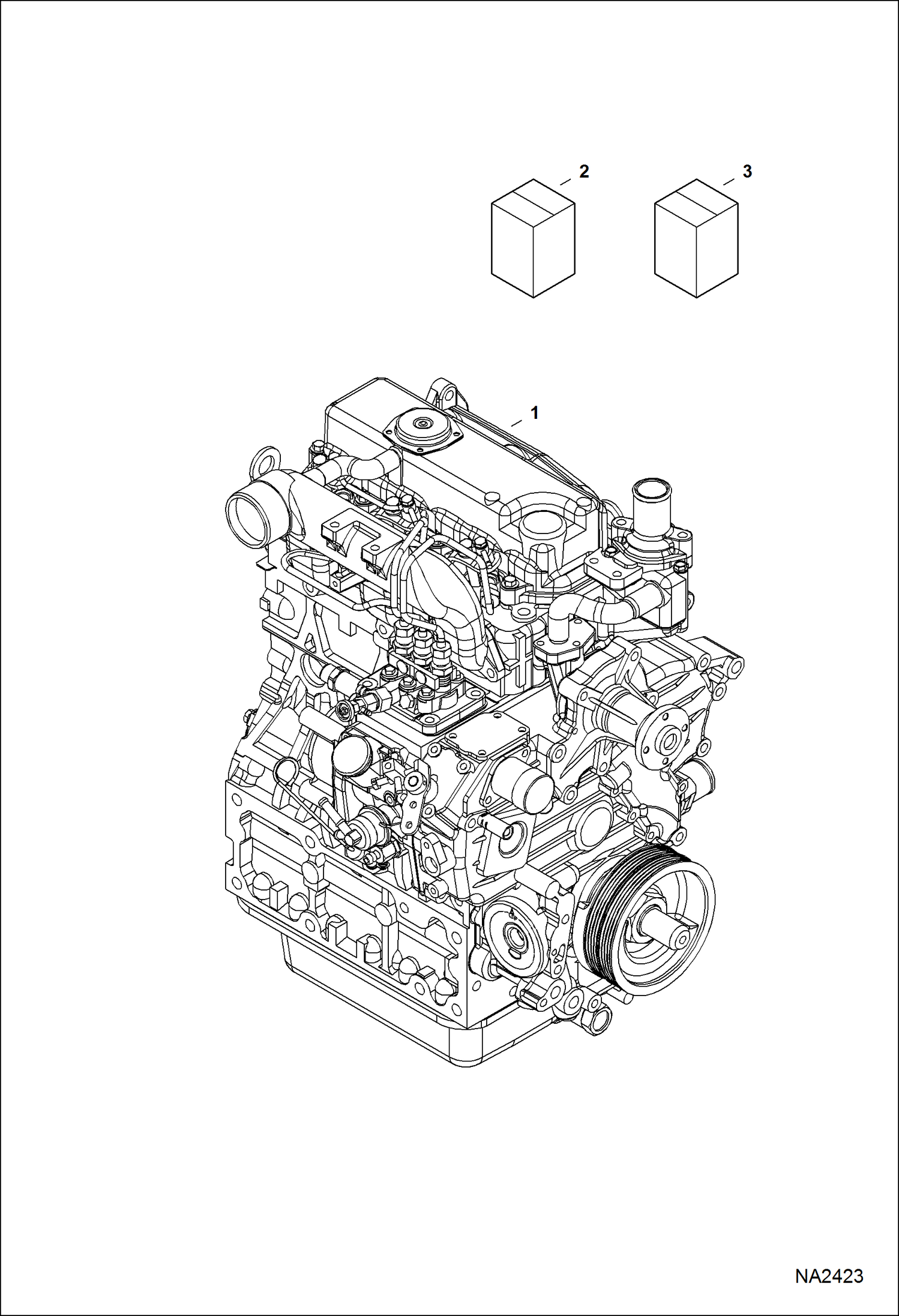 Схема запчастей Bobcat E32 - ENGINE & GASKET KITS POWER UNIT