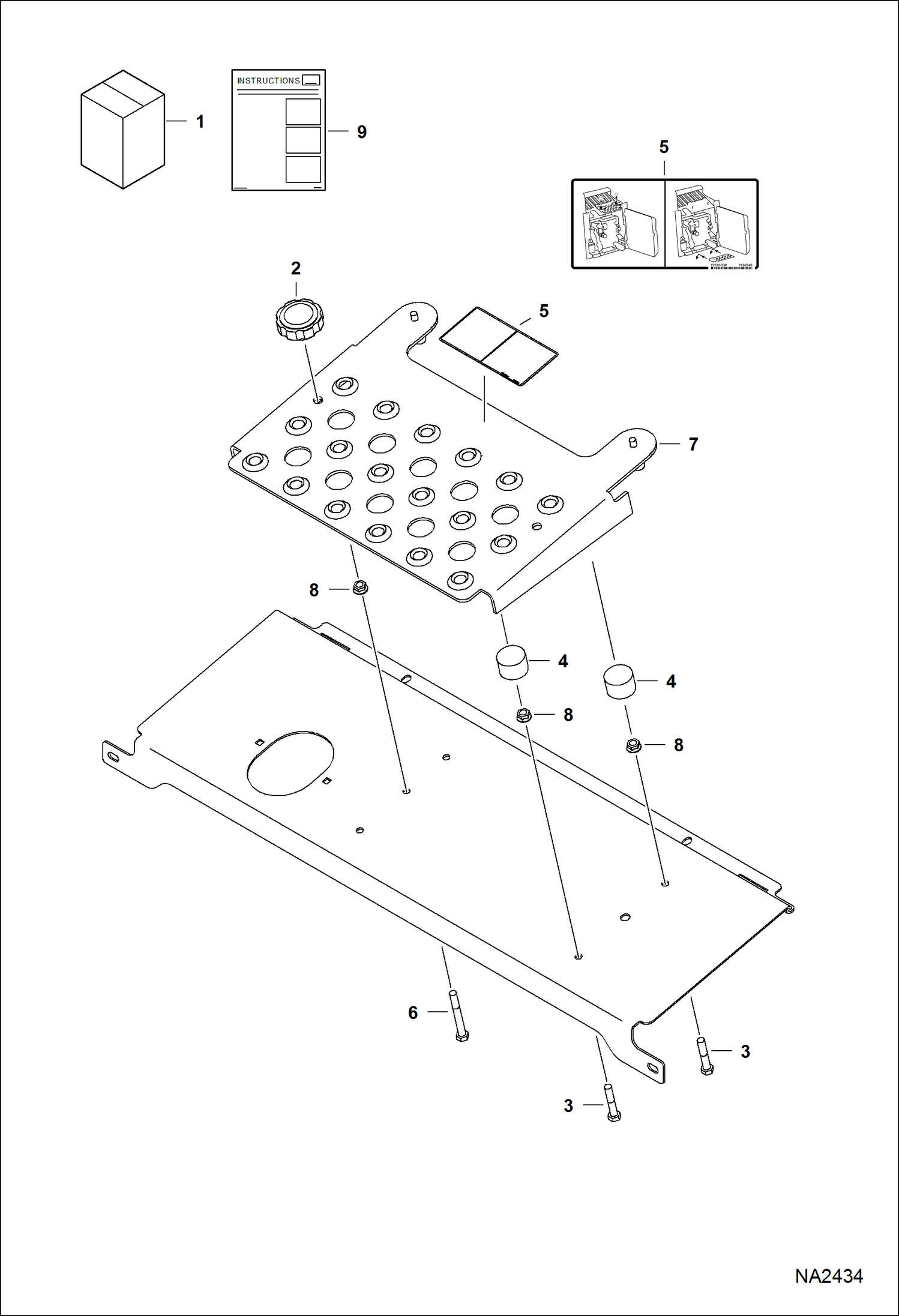 Схема запчастей Bobcat FORESTRY CUTTER - FORESTRY CUTTER (Maintenance Platform Kit) Loader