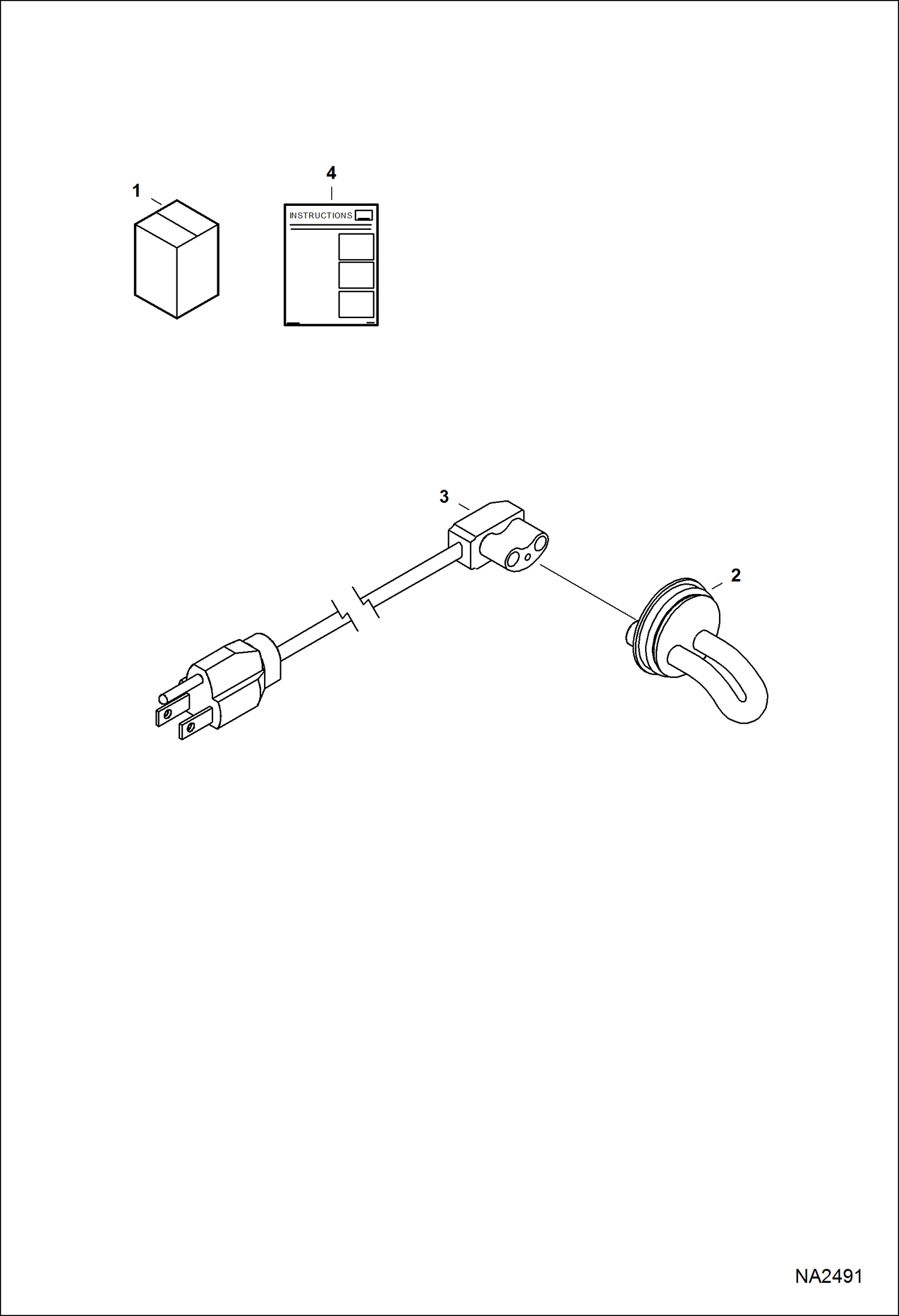 Схема запчастей Bobcat E32 - BLOCK HEATER (Engine) ACCESSORIES & OPTIONS