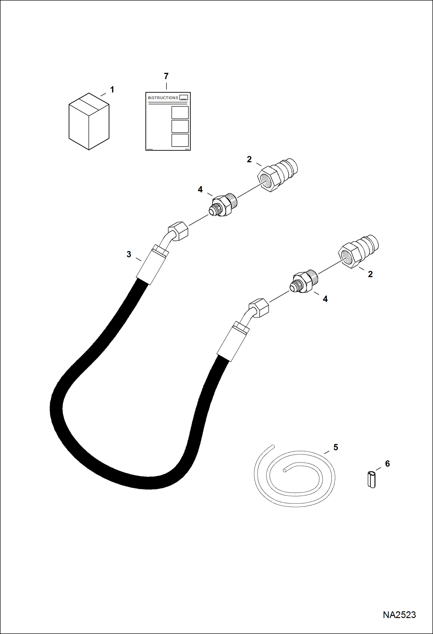 Схема запчастей Bobcat CT120 - HOSE LOOP KIT ACCESSORIES & OPTIONS