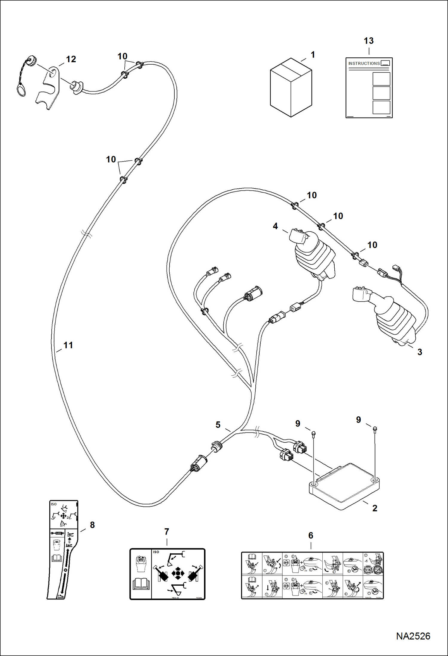 Схема запчастей Bobcat E25 - DELUXE CONTROL KIT ACCESSORIES & OPTIONS