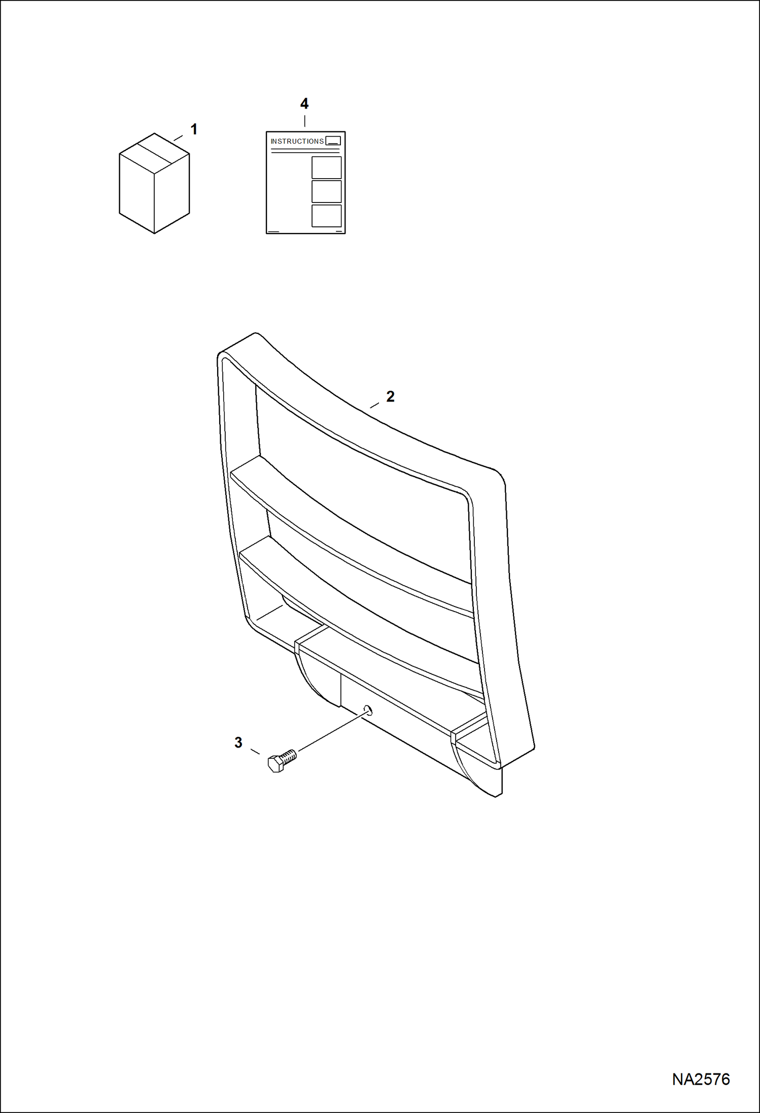 Схема запчастей Bobcat CT335 - GRILL GUARD KIT ACCESSORIES & OPTIONS