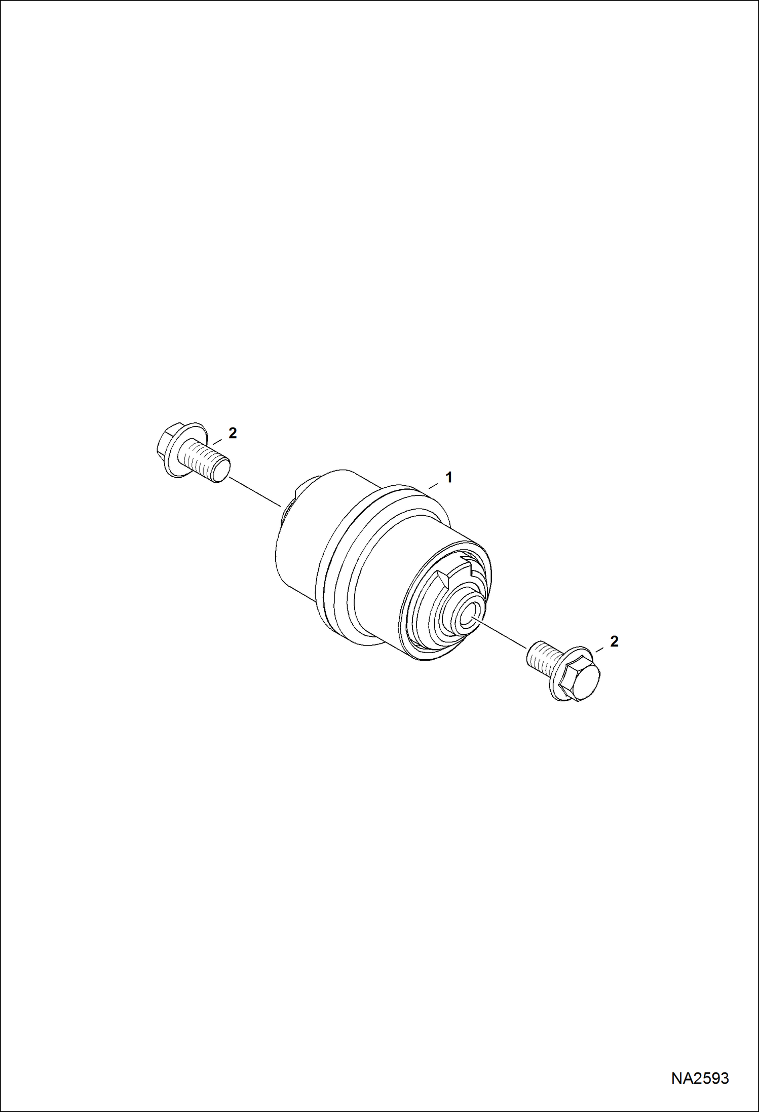 Схема запчастей Bobcat 337 - TRACK ROLLER (Top) (Bolt Mounted) UNDERCARRIAGE