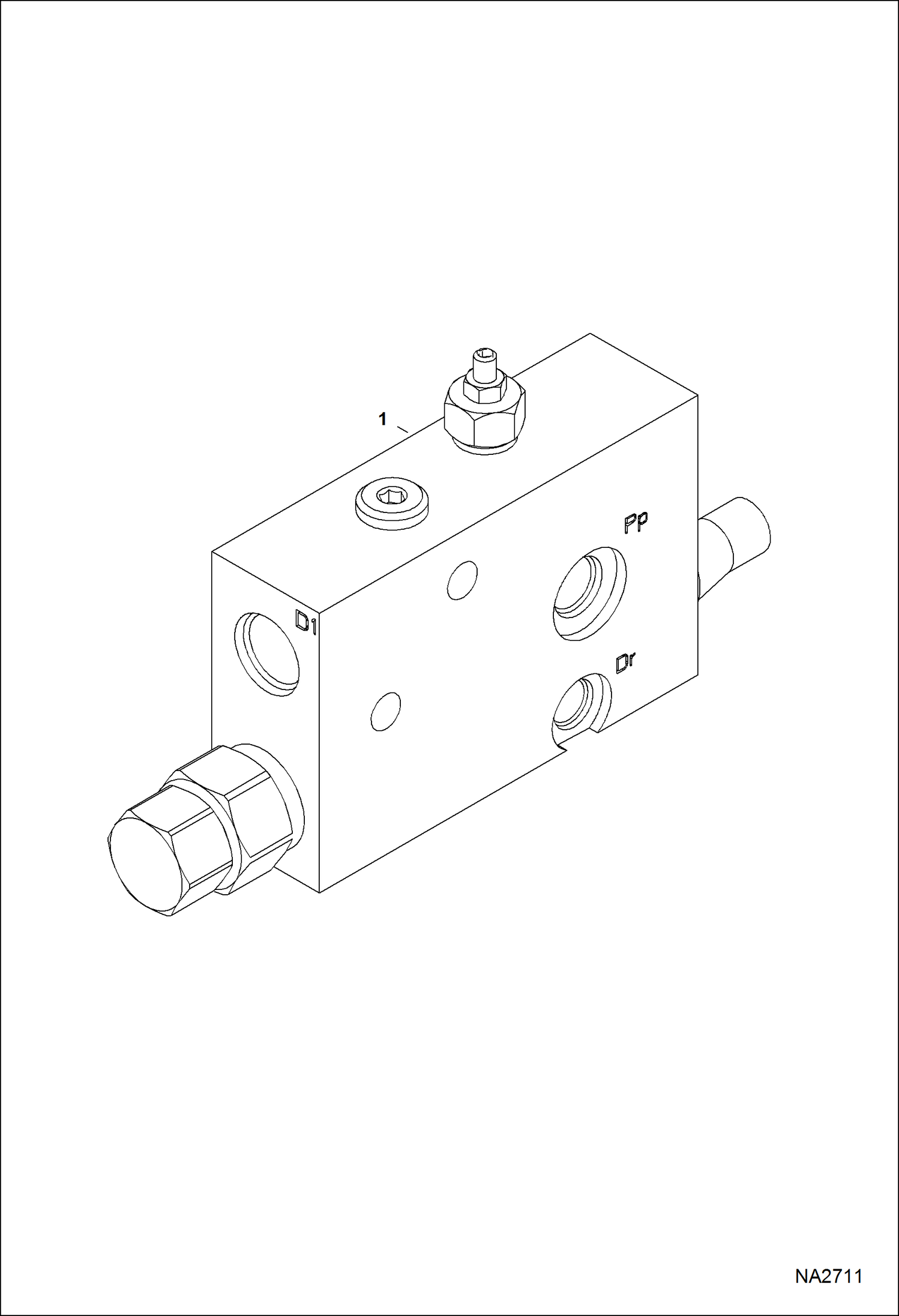 Схема запчастей Bobcat E50 - LOAD HOLD (Boom) (Valve) ACCESSORIES & OPTIONS