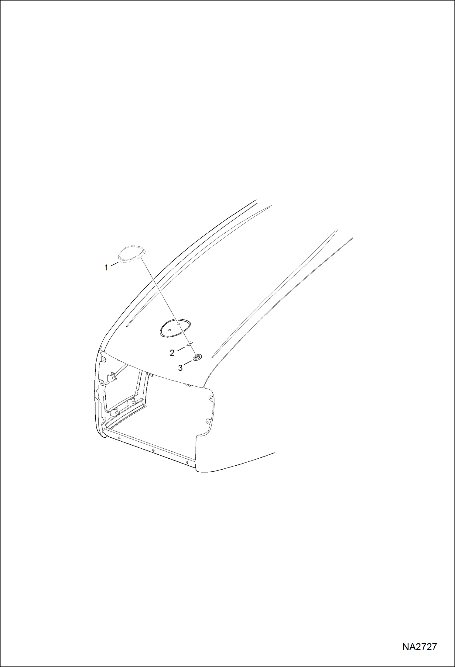 Схема запчастей Bobcat CT120 - HOOD (Emblem) MAIN FRAME