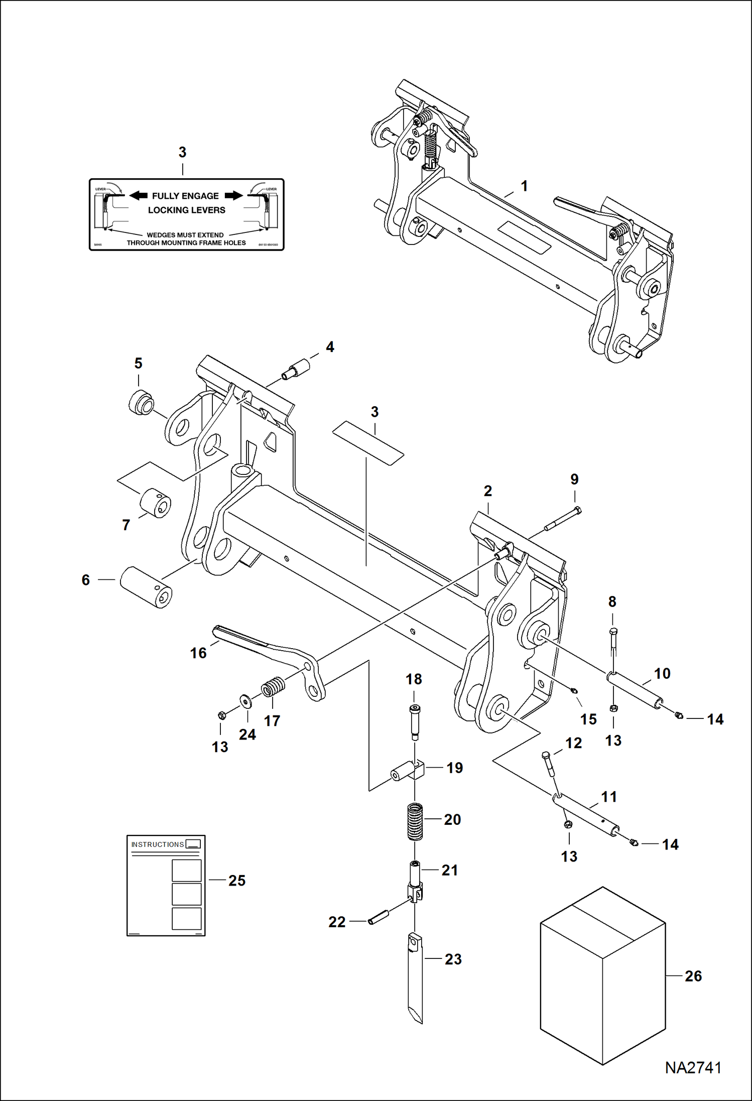 Схема запчастей Bobcat LOADER - TRACTOR LOADER 8TL (AL4E) (Bob-Tach) Компактные тракторы