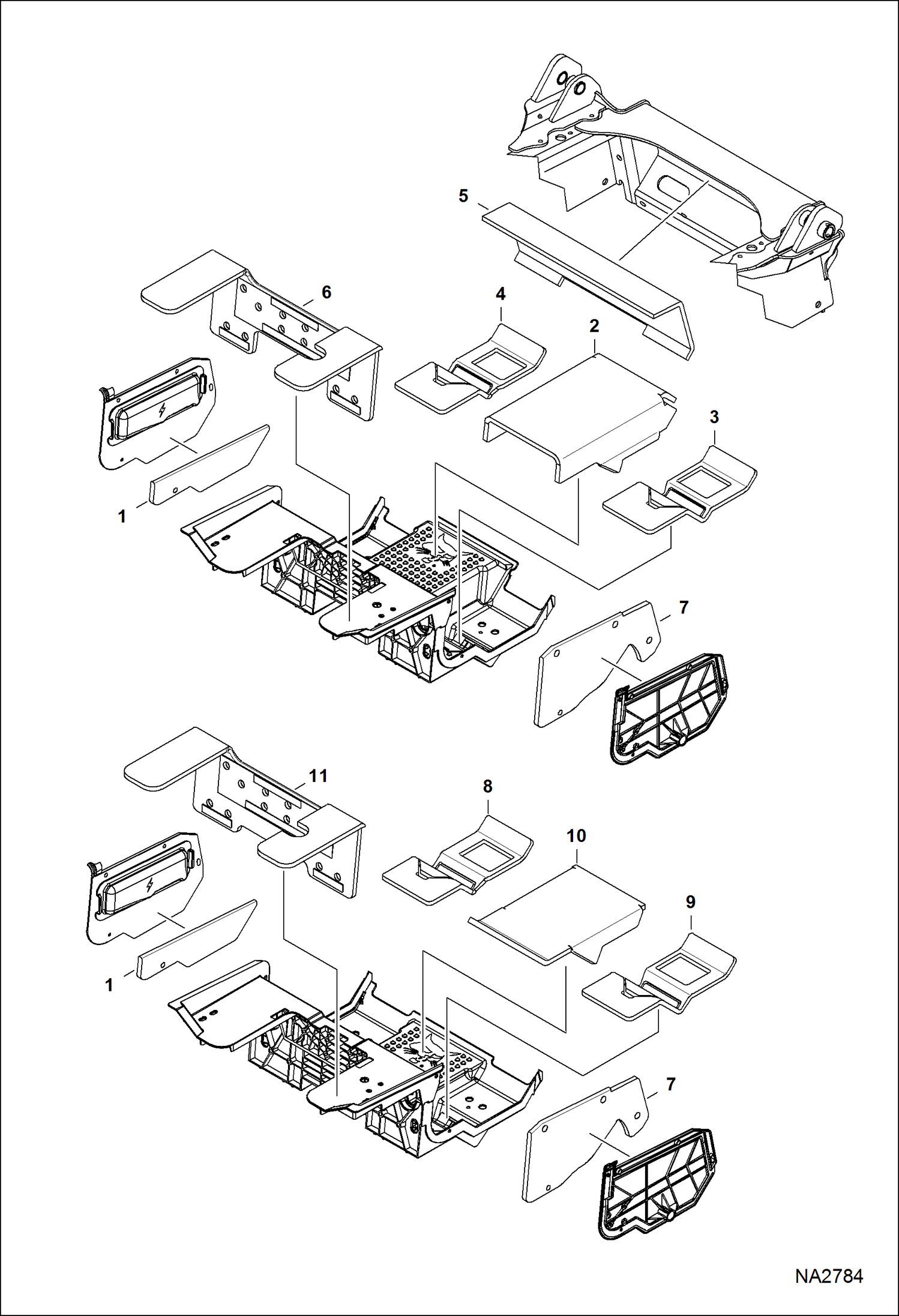 Схема запчастей Bobcat S-Series - SOUND/NOISE REDUCTION OPTION (Deluxe) (Selectable Joystick Controls) ACCESSORIES & OPTIONS