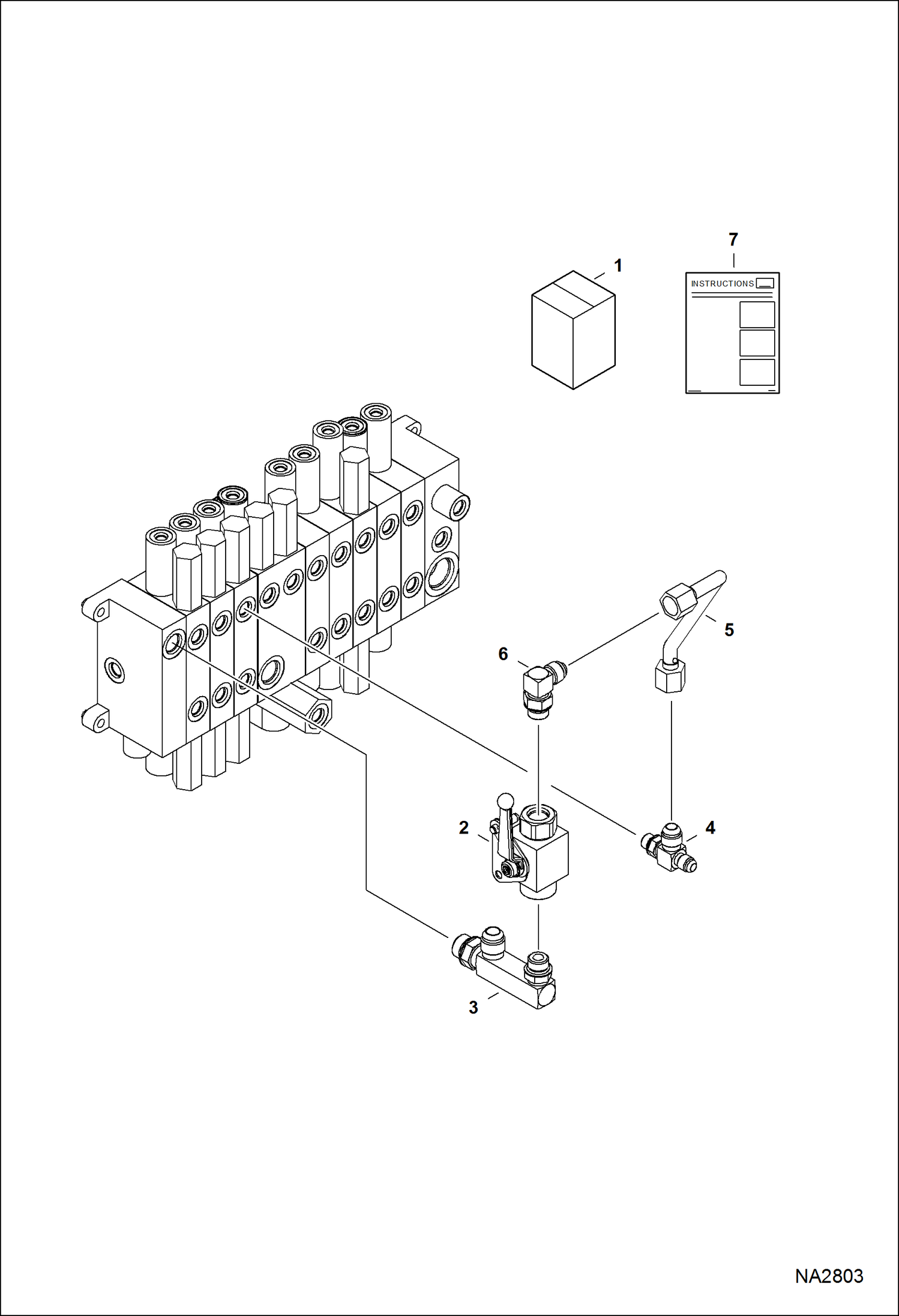 Схема запчастей Bobcat E32 - DIRECT TO TANK KIT (S/N A94H11001 - 16999, AC2N1001 - 14999) ACCESSORIES & OPTIONS