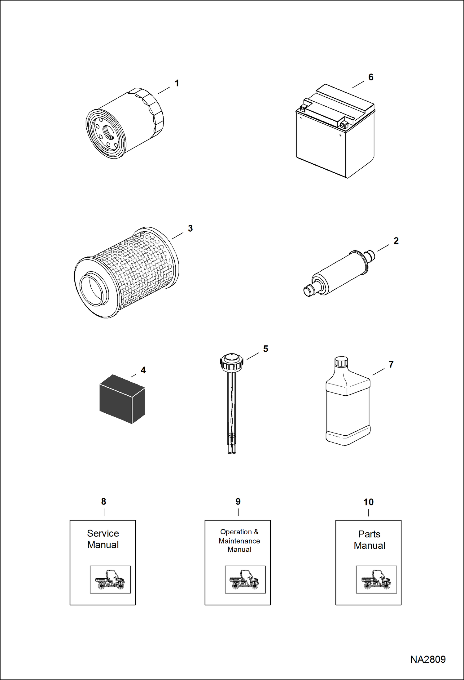 Схема запчастей Bobcat 3200 - MAINTENANCE ITEMS MAINTENANCE ITEMS