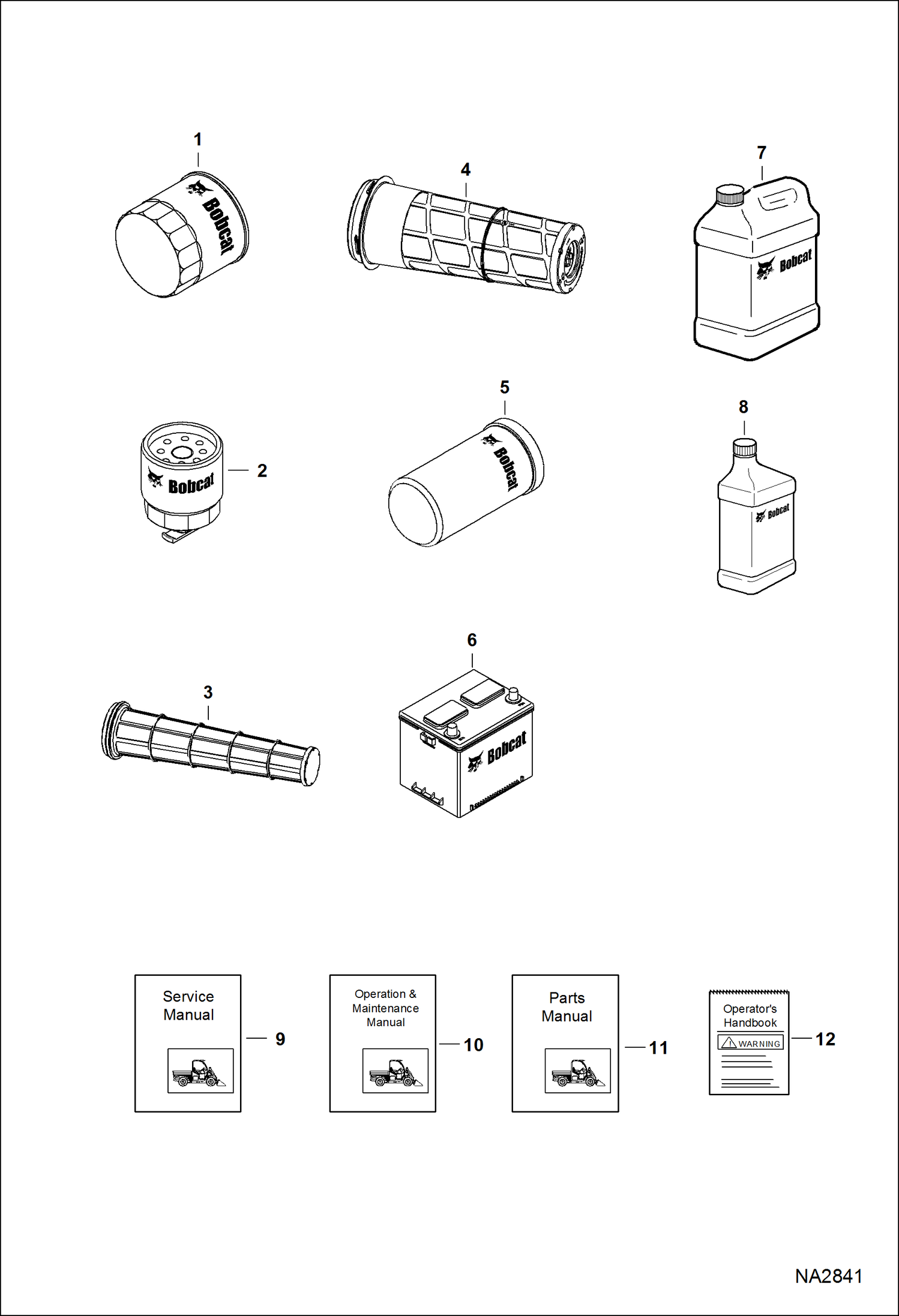 Схема запчастей Bobcat 5600 - MAINTENANCE ITEMS MAINTENANCE ITEMS