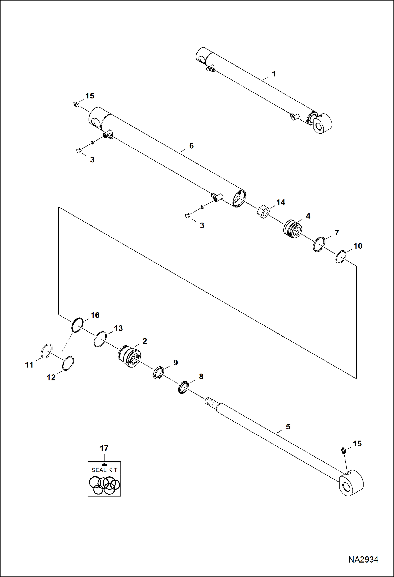 Схема запчастей Bobcat CLAMPS - CLAMP (Hydraulic Cylinder) (Extendable Arm) (AT1R) Экскаваторы