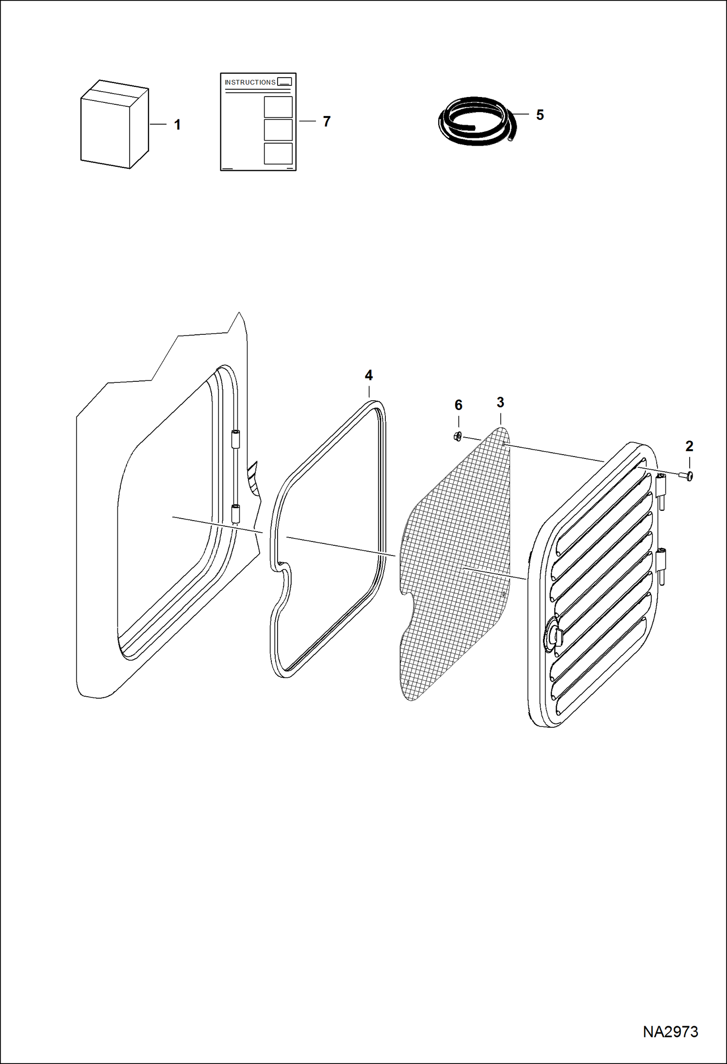 Схема запчастей Bobcat 5600 - SIDE SCREEN KIT ACCESSORIES & OPTIONS