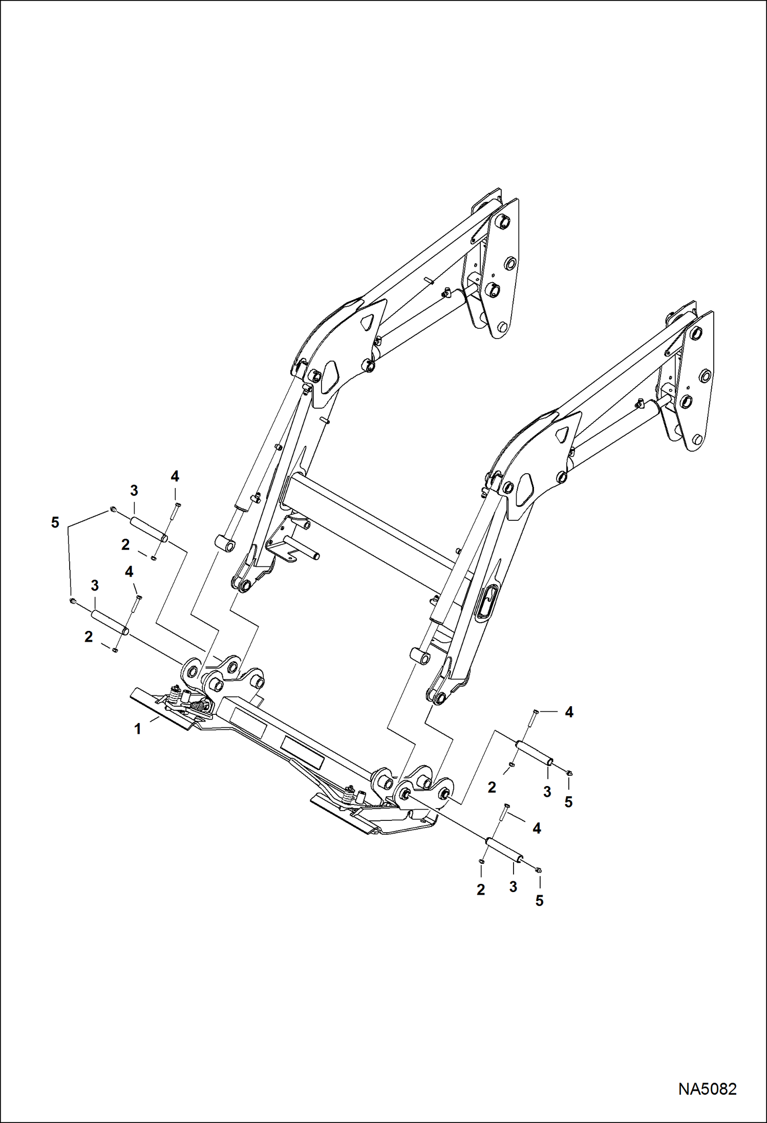 Схема запчастей Bobcat LOADER - TRACTOR LOADER 6TL (AKP6) (Bob-Tach Kit) Компактные тракторы