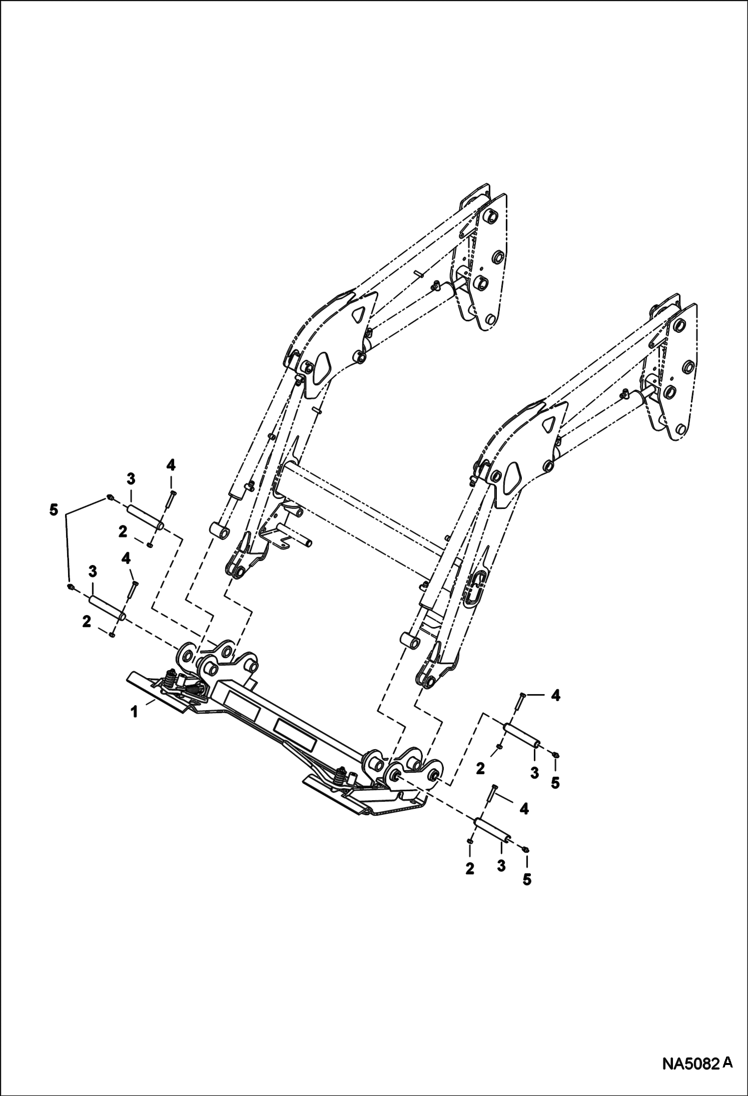 Схема запчастей Bobcat LOADER - TRACTOR LOADER 7TL (AKPD) (Bob-Tach Kit) Компактные тракторы