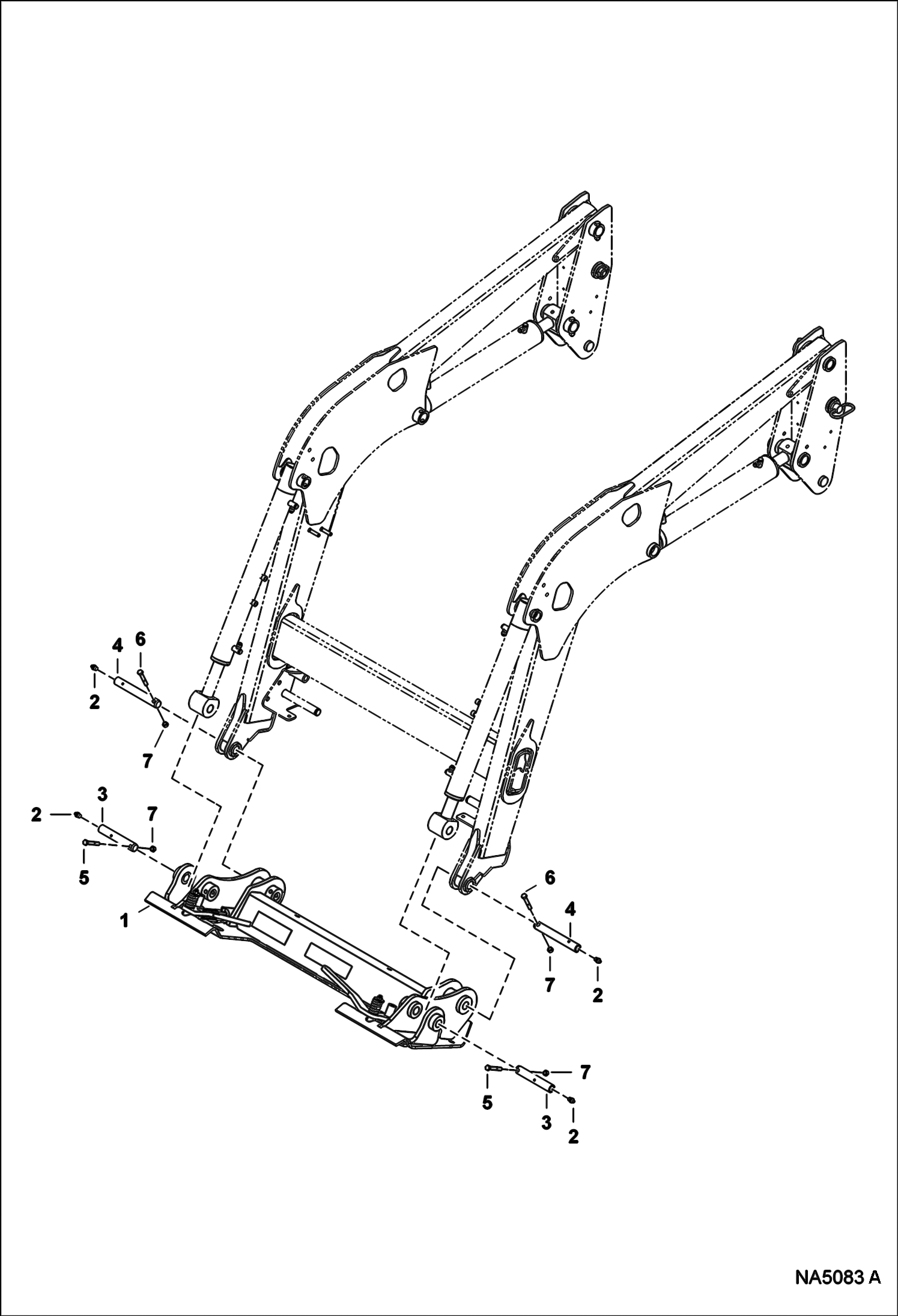 Схема запчастей Bobcat LOADER - TRACTOR LOADER 9TL (AKPW) (Bob-Tach Kit) Компактные тракторы