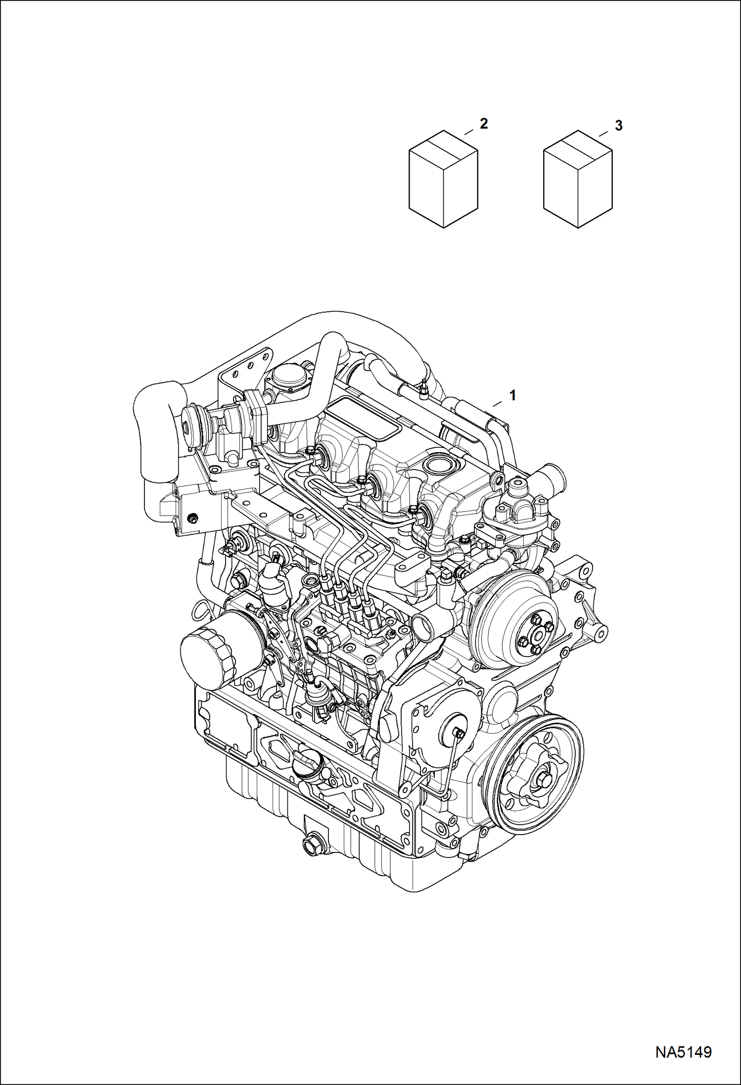 Схема запчастей Bobcat A-Series - ENGINE & GASKET KITS POWER UNIT