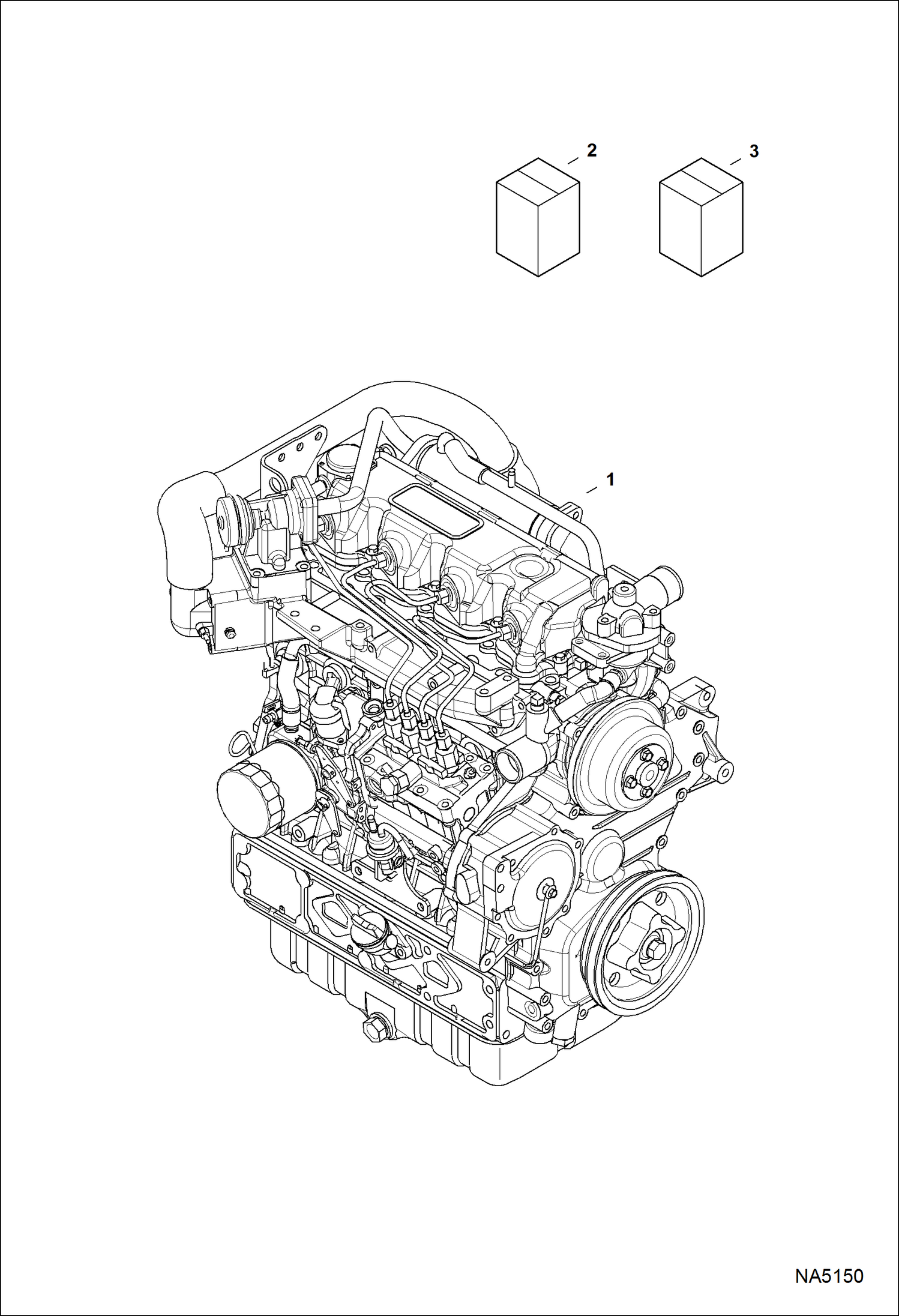 Схема запчастей Bobcat A-Series - ENGINE & GASKET KITS POWER UNIT