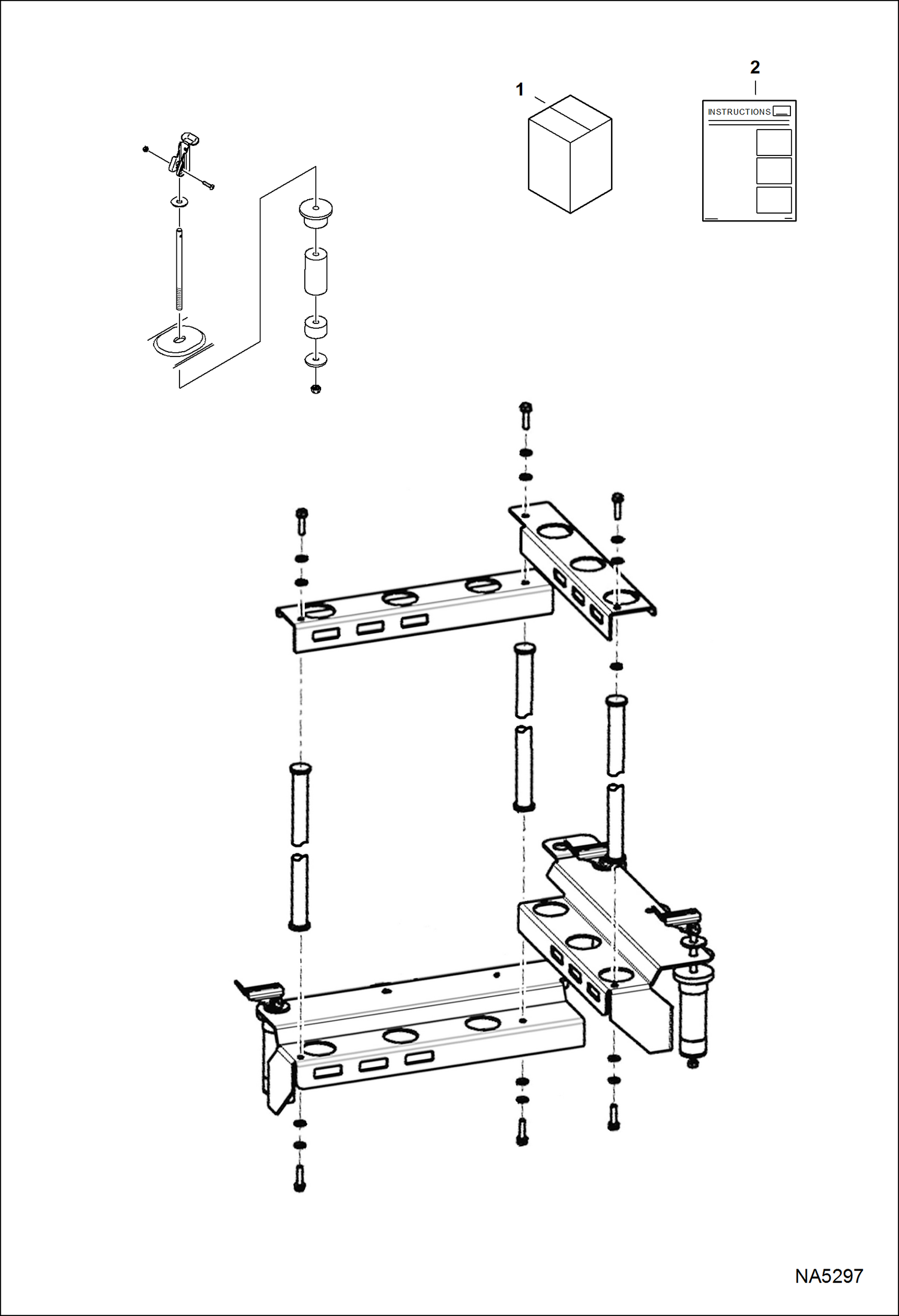 Схема запчастей Bobcat 3200 - TOOL HOLDER KIT ACCESSORIES & OPTIONS