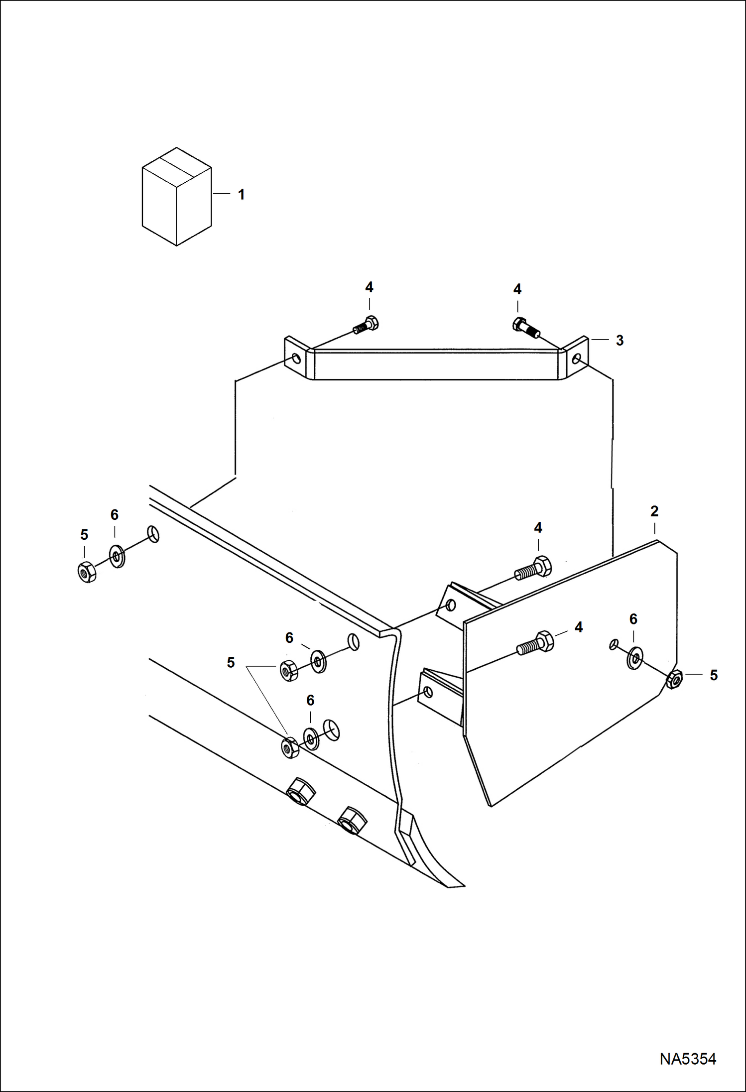 Схема запчастей Bobcat ANGLE BLADE - ANGLE BLADE (End Plates) (Bolt-on) (3AB84HD A1G1) (3AB96HD A1G2) Компактные тракторы