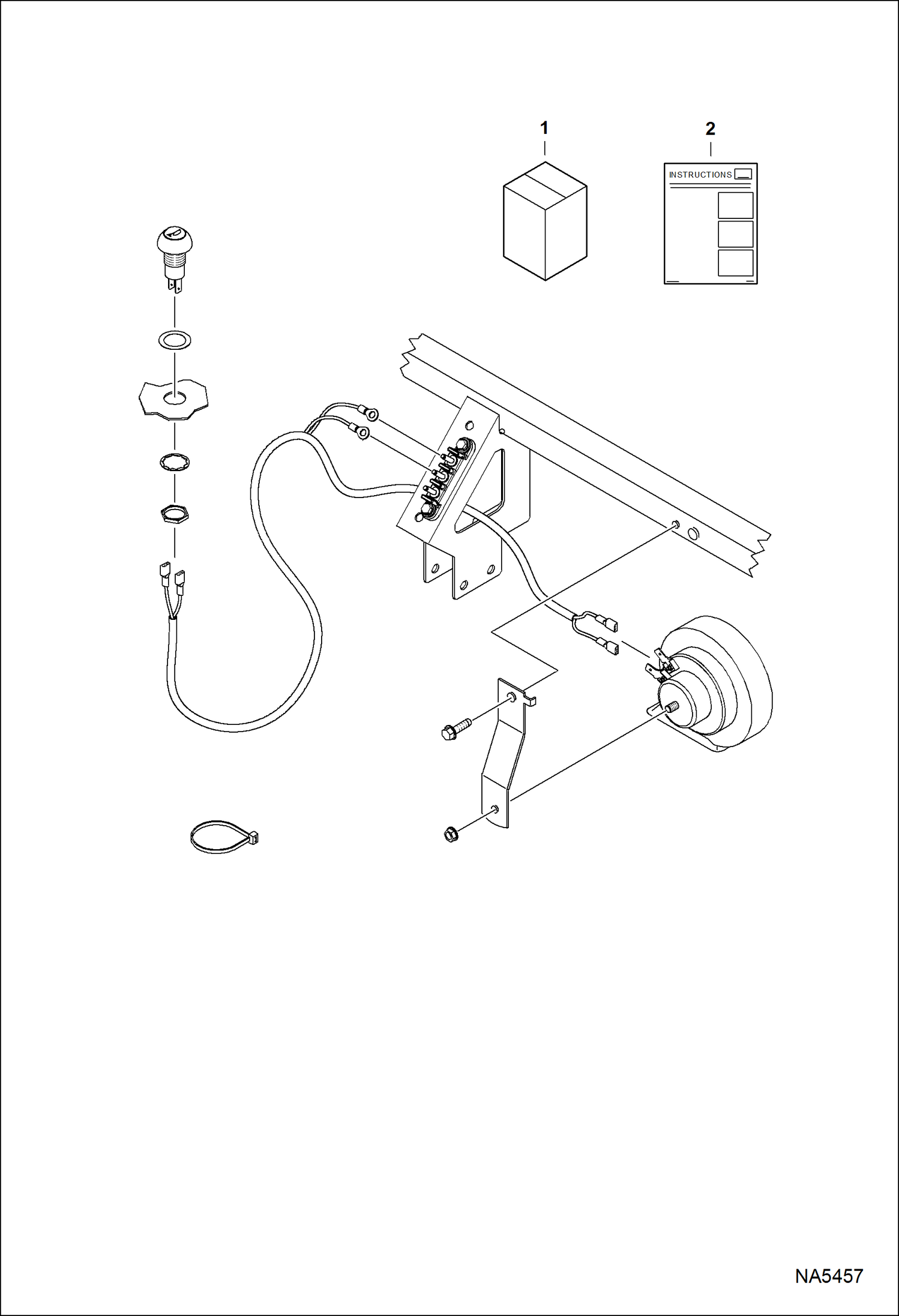 Схема запчастей Bobcat 3200 - HORN KIT ACCESSORIES & OPTIONS