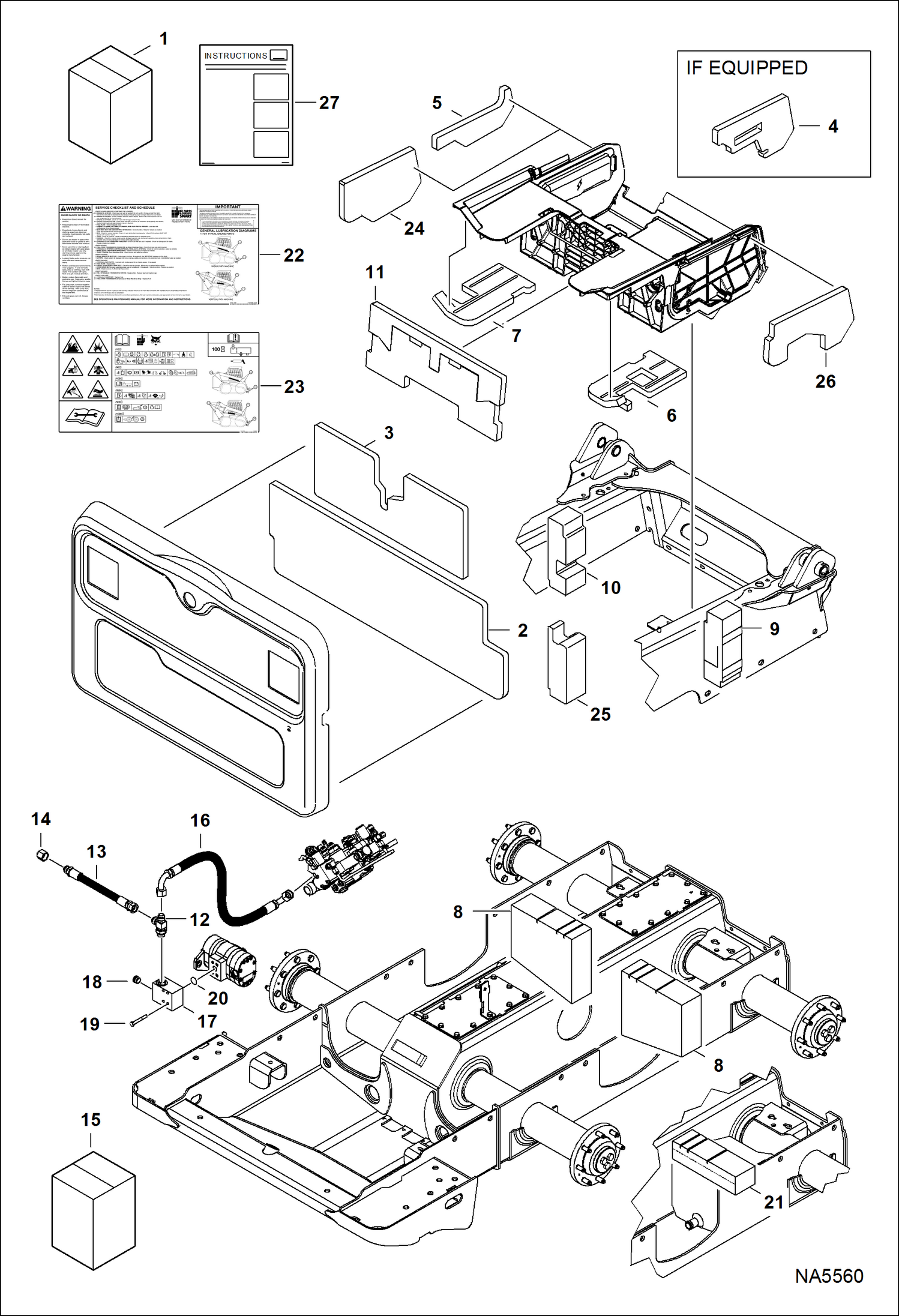 Схема запчастей Bobcat A-Series - SOUND/NOISE REDUCTION KIT ACCESSORIES & OPTIONS