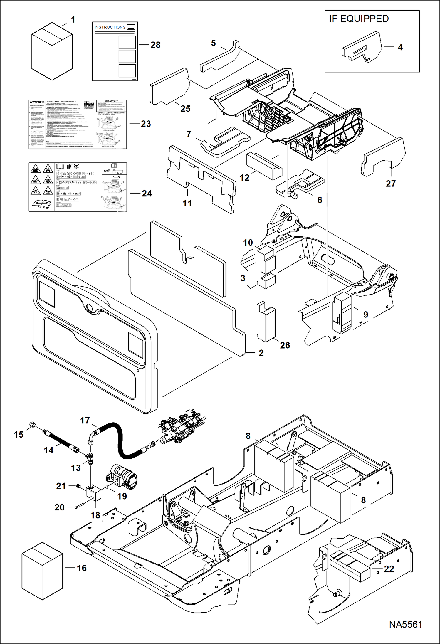 Схема запчастей Bobcat T-Series - SOUND/NOISE REDUCTION KIT ACCESSORIES & OPTIONS