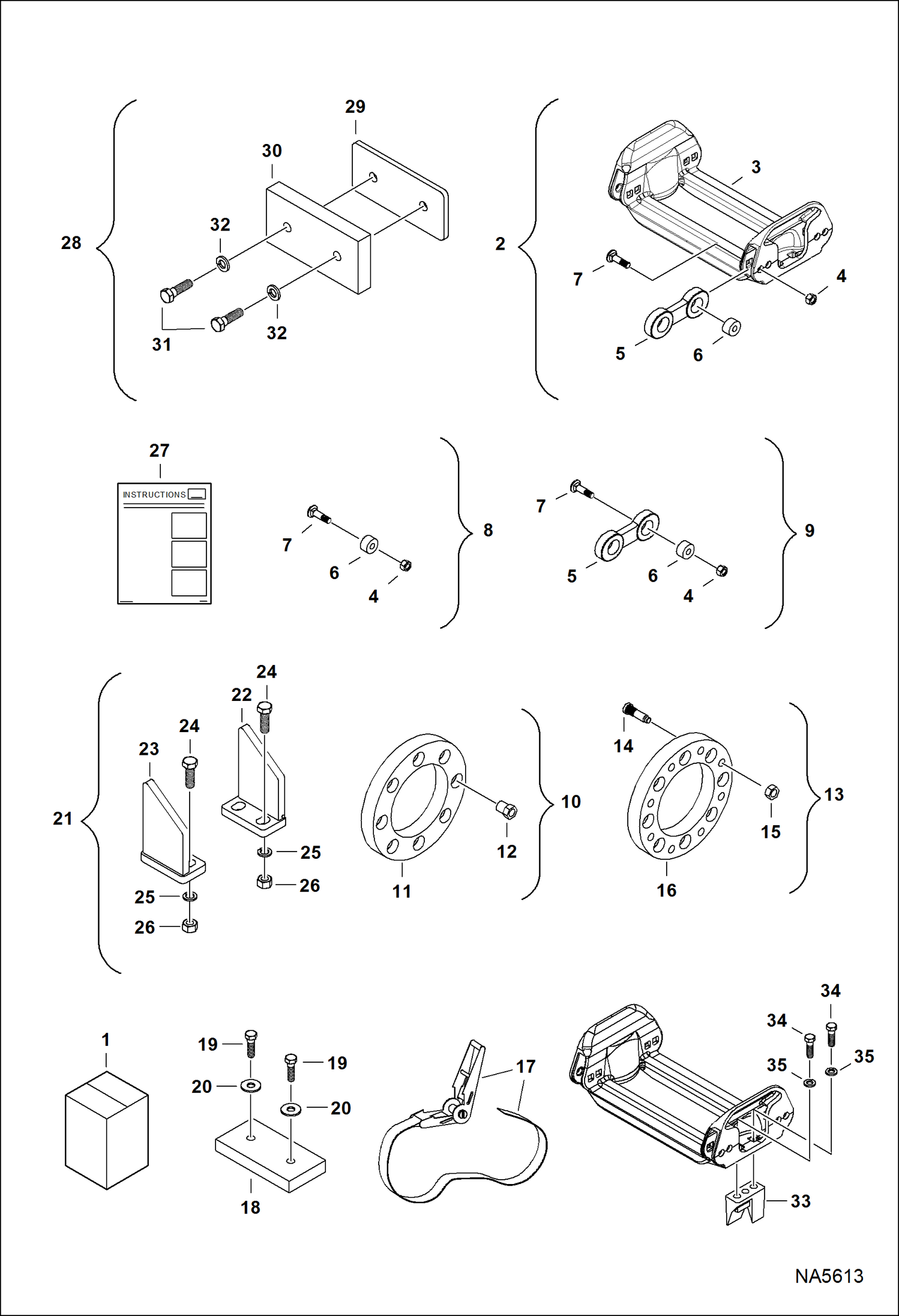 Схема запчастей Bobcat TRACKS - TRACKS (Bobcat) (Grouser) Loader