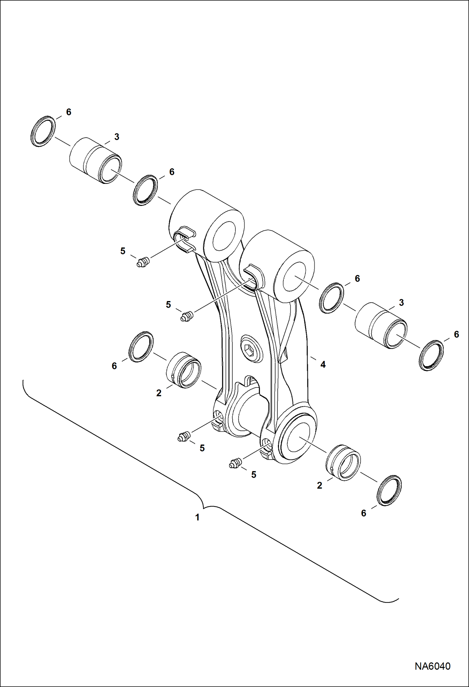 Схема запчастей Bobcat E32 - EXTENDABLE ARM (Link Assy) ACCESSORIES & OPTIONS