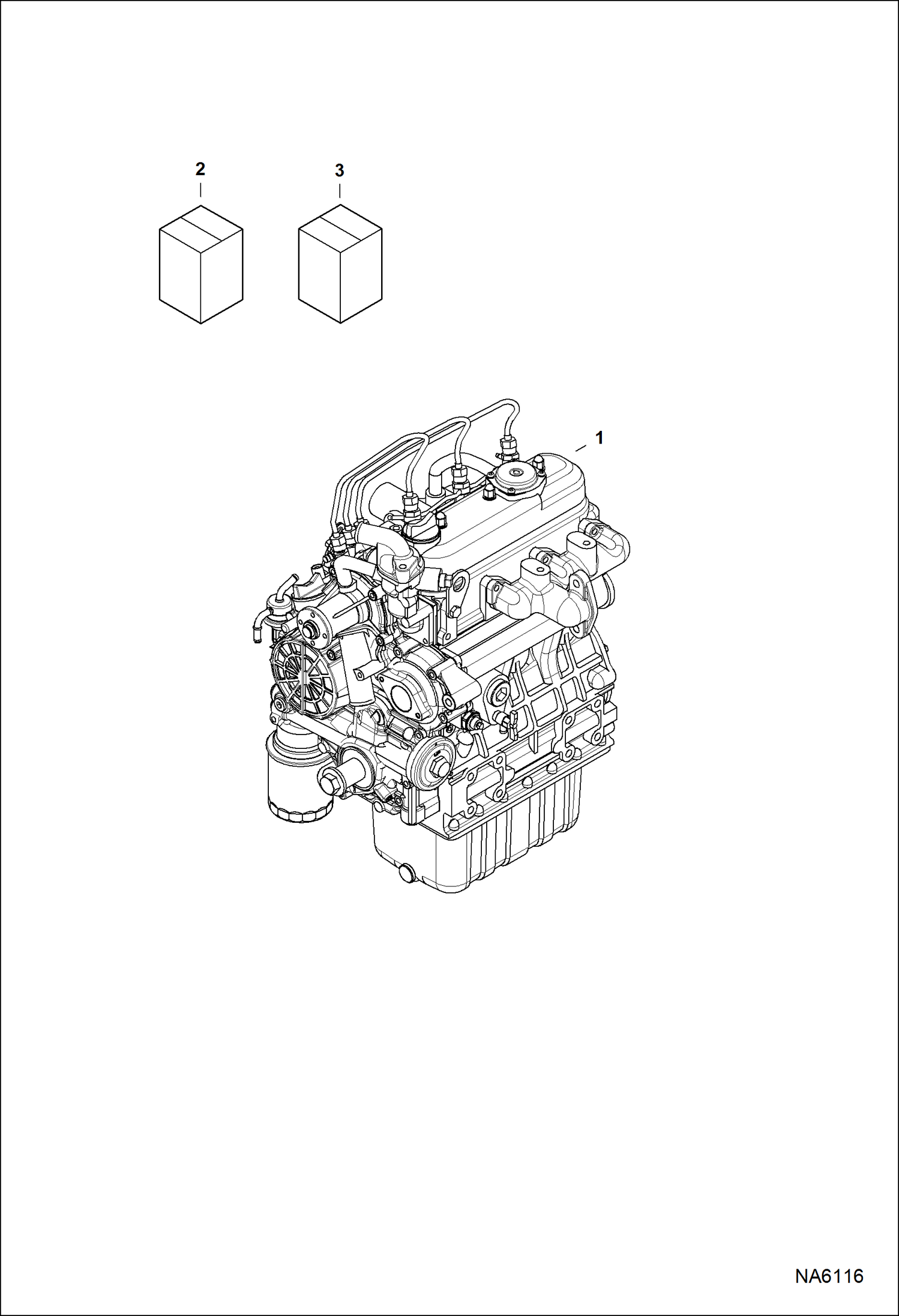 Схема запчастей Bobcat E25 - ENGINE & GASKET KITS POWER UNIT