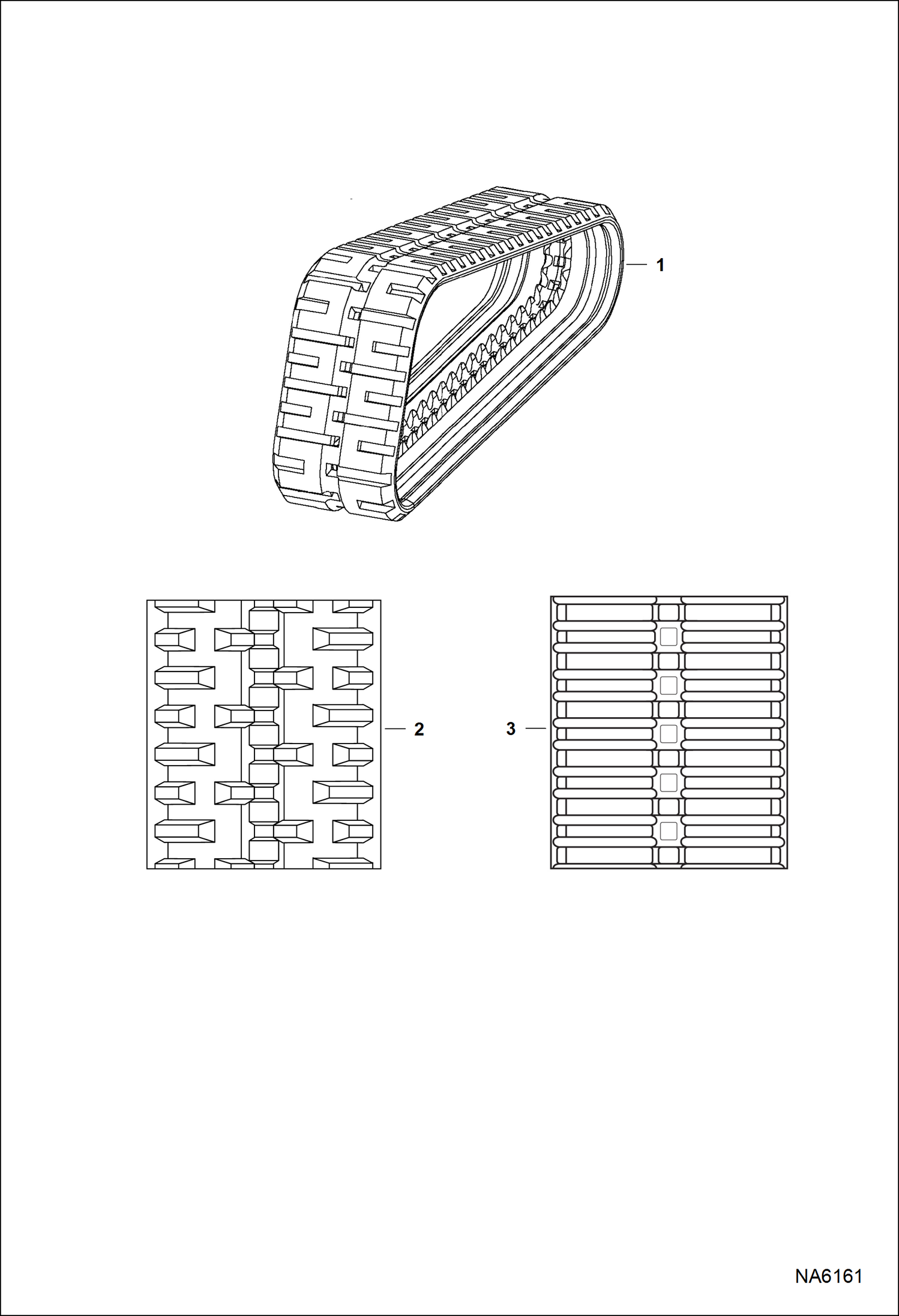 Схема запчастей Bobcat 800s - TRACKS (Rubber) ACCESSORIES & OPTIONS