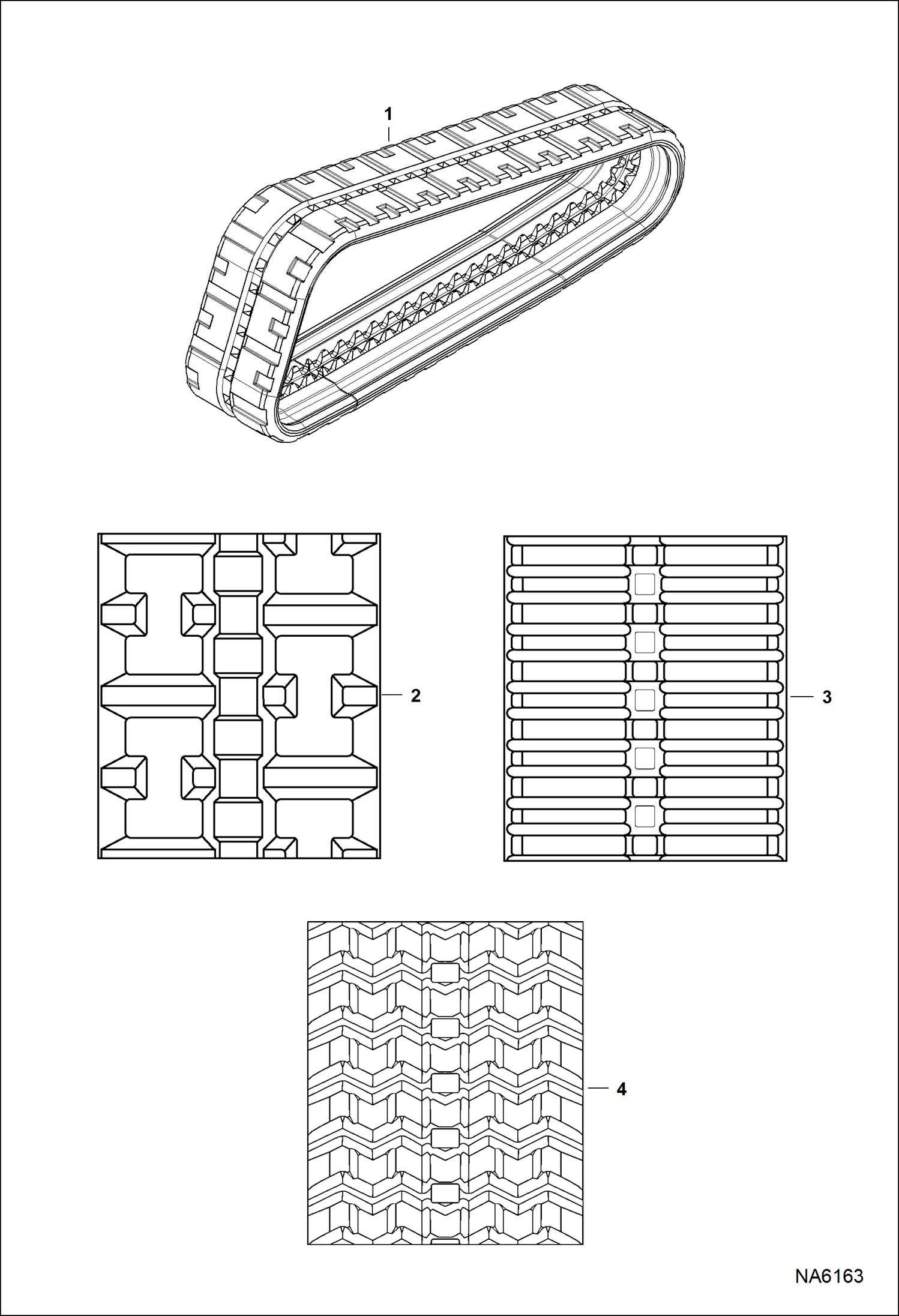 Схема запчастей Bobcat T-Series - TRACKS (Rubber) ACCESSORIES & OPTIONS