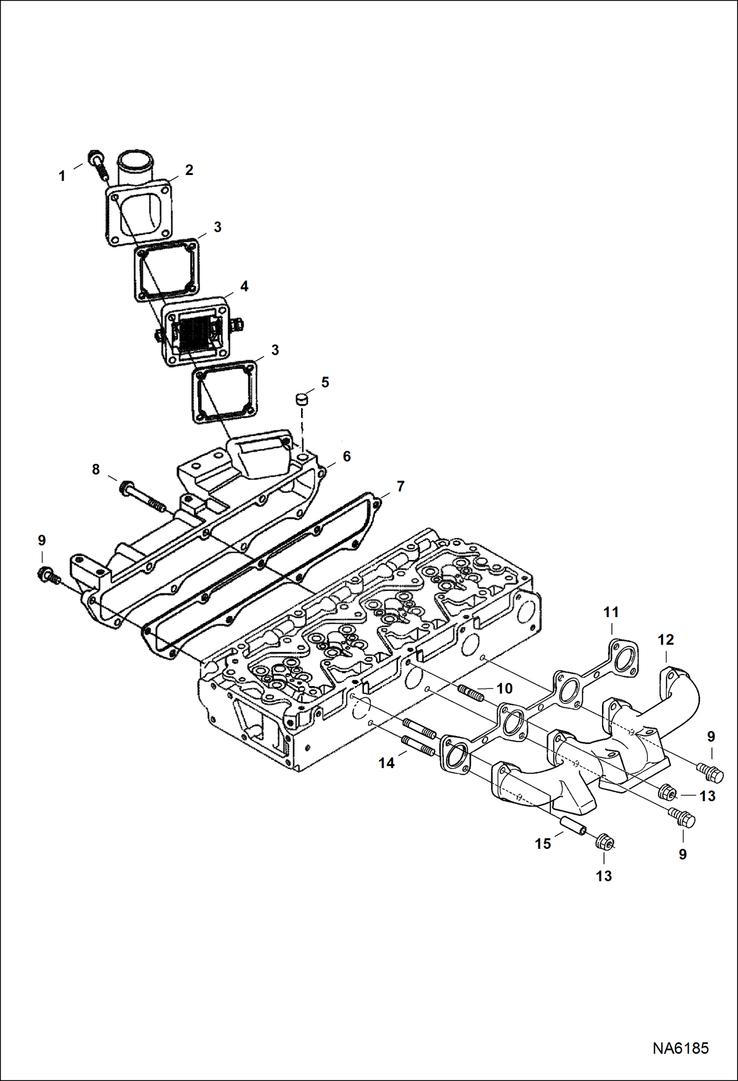 Схема запчастей Bobcat A-Series - MANIFOLDS POWER UNIT