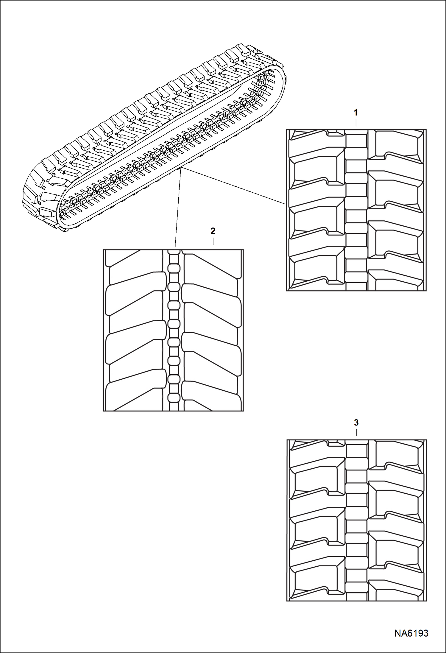 Схема запчастей Bobcat 337 - TRACKS (Rubber) ACCESSORIES & OPTIONS