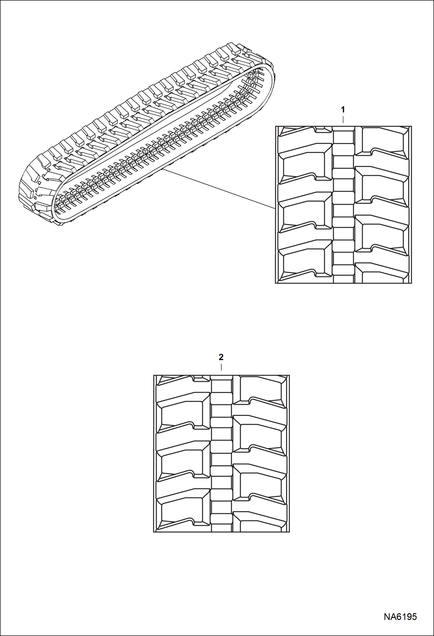 Схема запчастей Bobcat 325 - TRACKS (Rubber) ACCESSORIES & OPTIONS