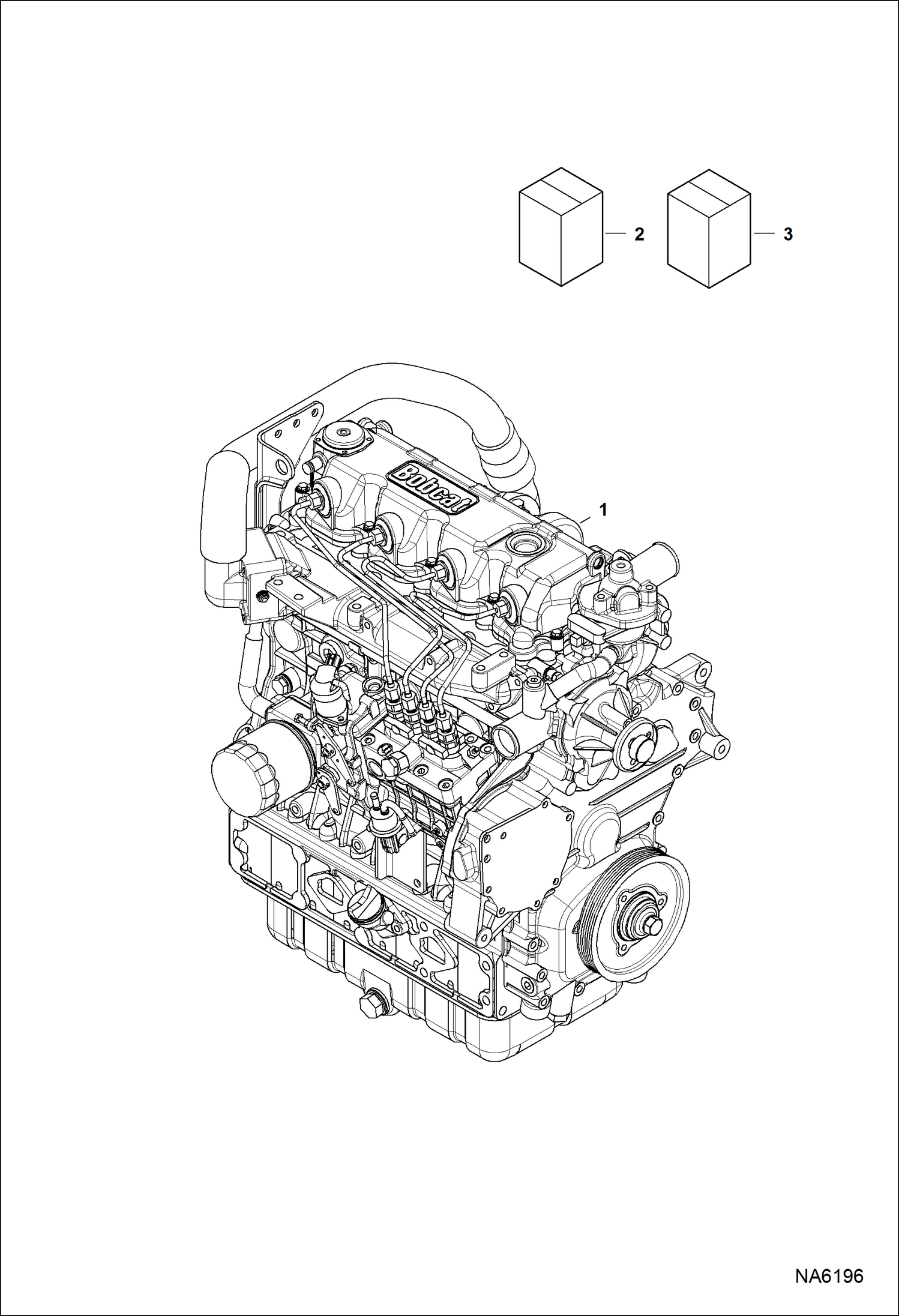 Схема запчастей Bobcat A-Series - ENGINE & GASKET KITS POWER UNIT