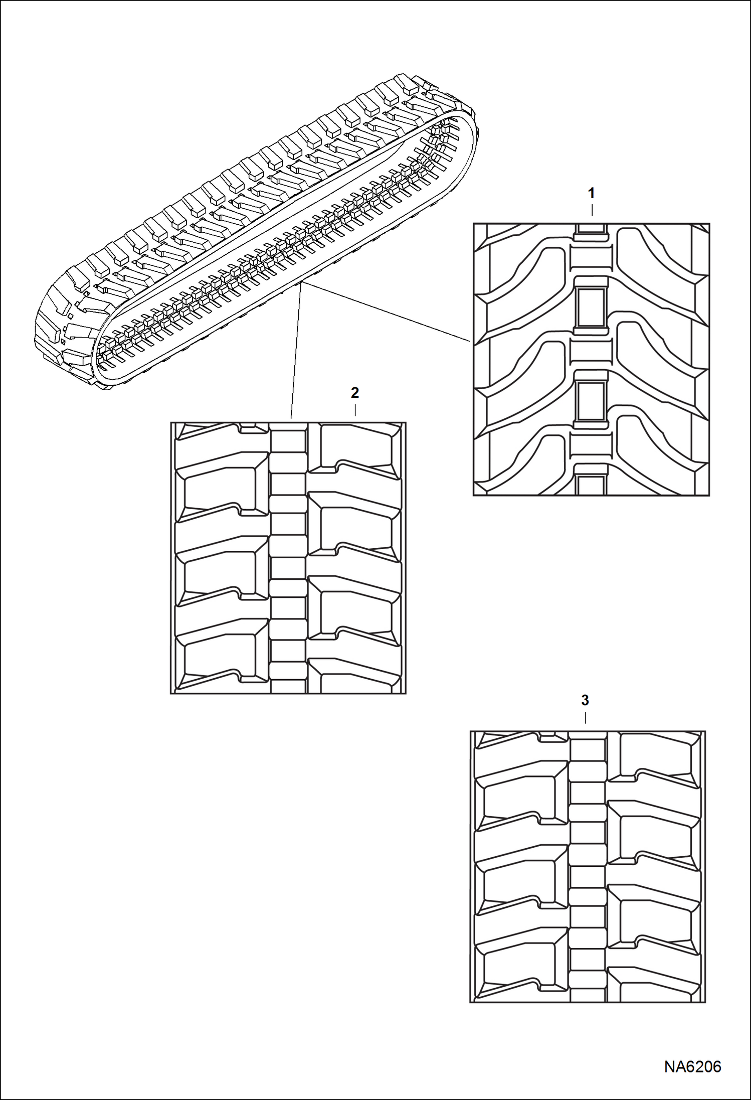 Схема запчастей Bobcat 329 - TRACKS (Rubber) ACCESSORIES & OPTIONS