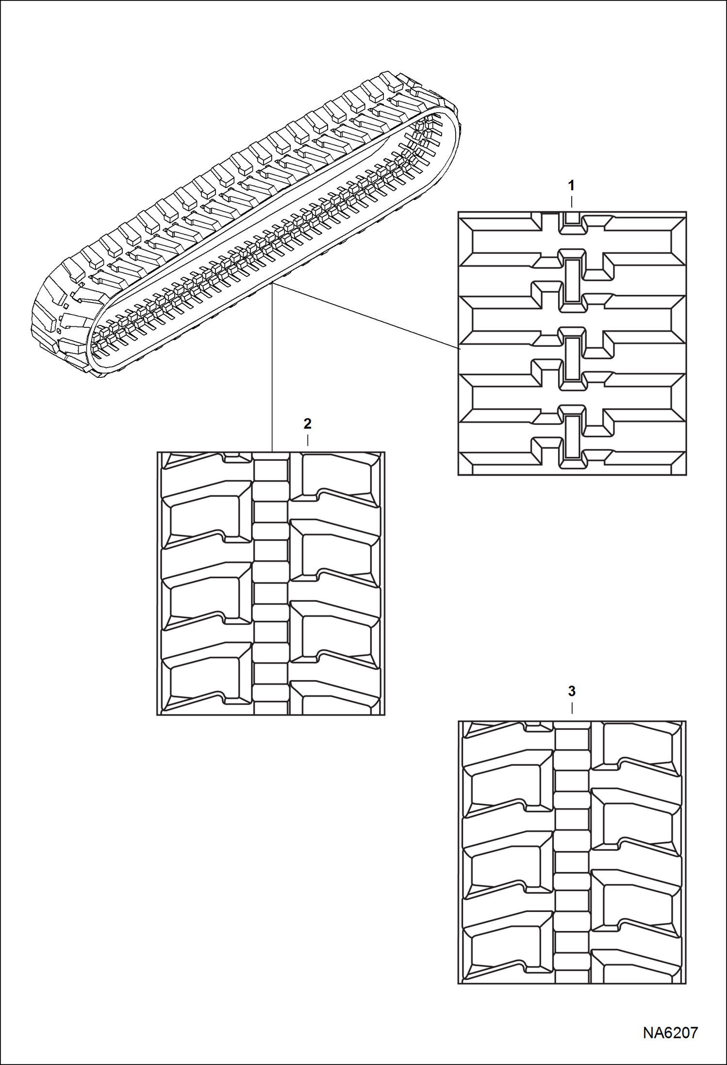 Схема запчастей Bobcat 231 - TRACKS (Rubber) ACCESSORIES & OPTIONS